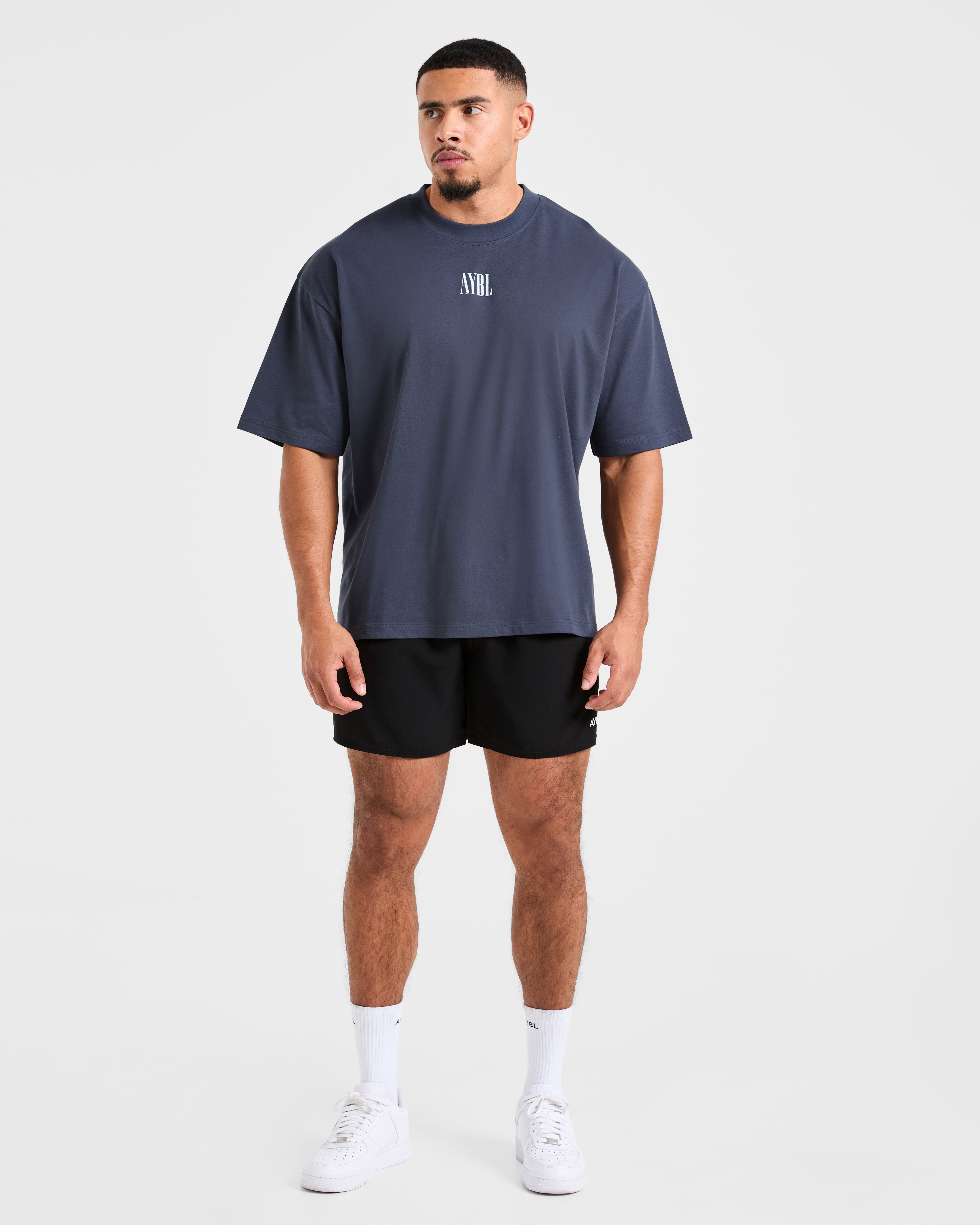 Strength Of Titans Oversized T Shirt - Deep Ocean Blau