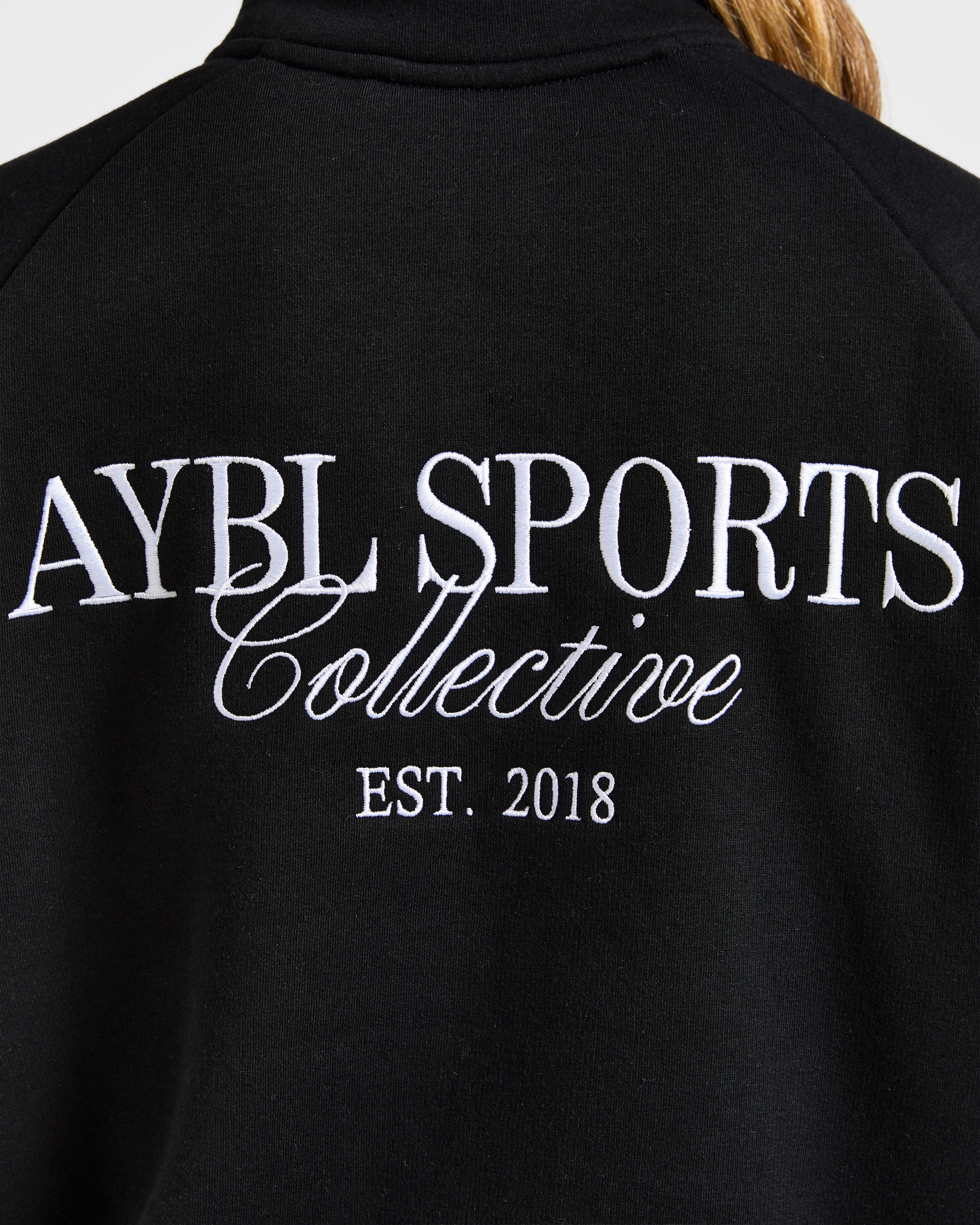 Sports Collective Oversized 1/4 Zip Pullover - Schwarz