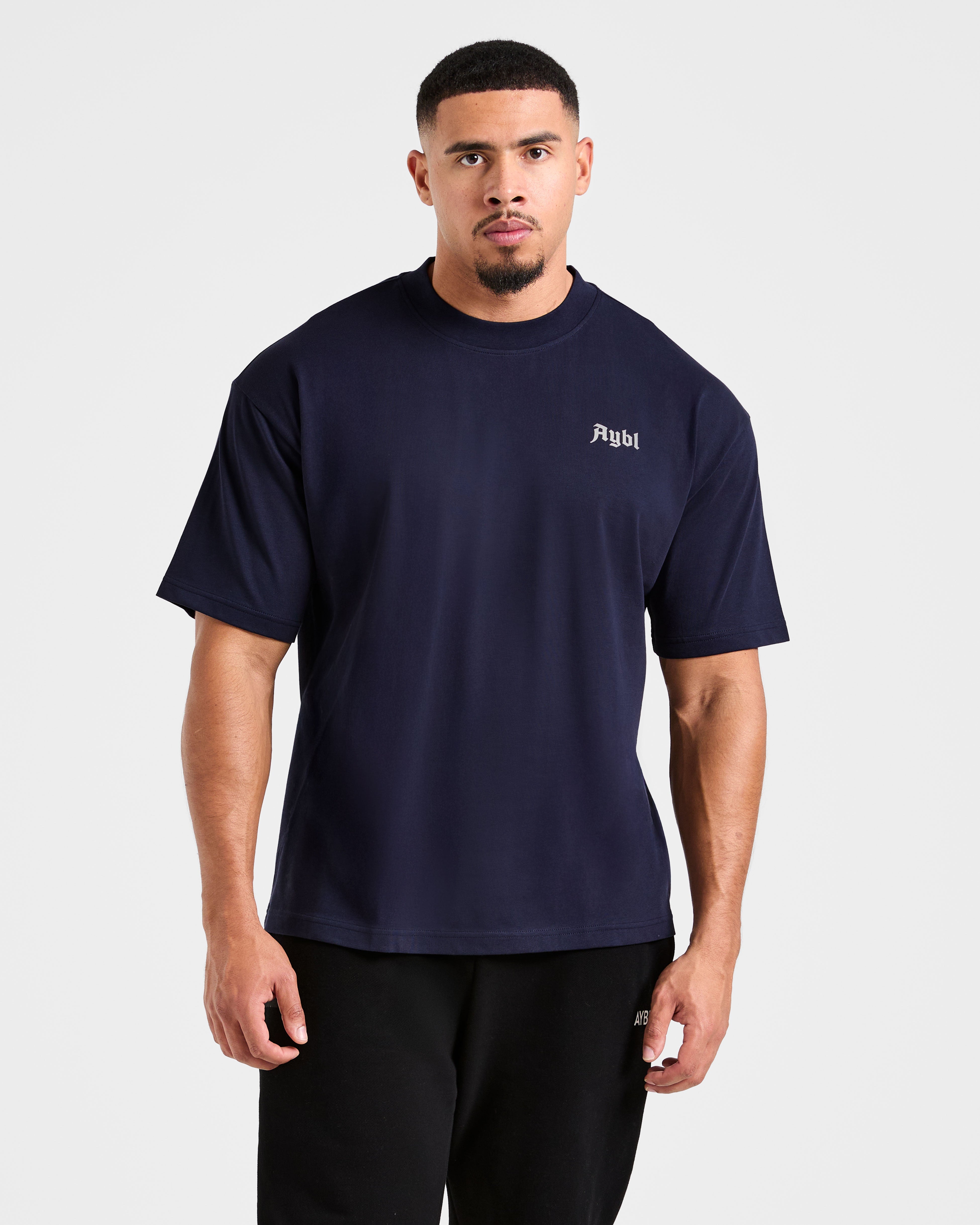 Built for Lifters Oversized T Shirt - Navy