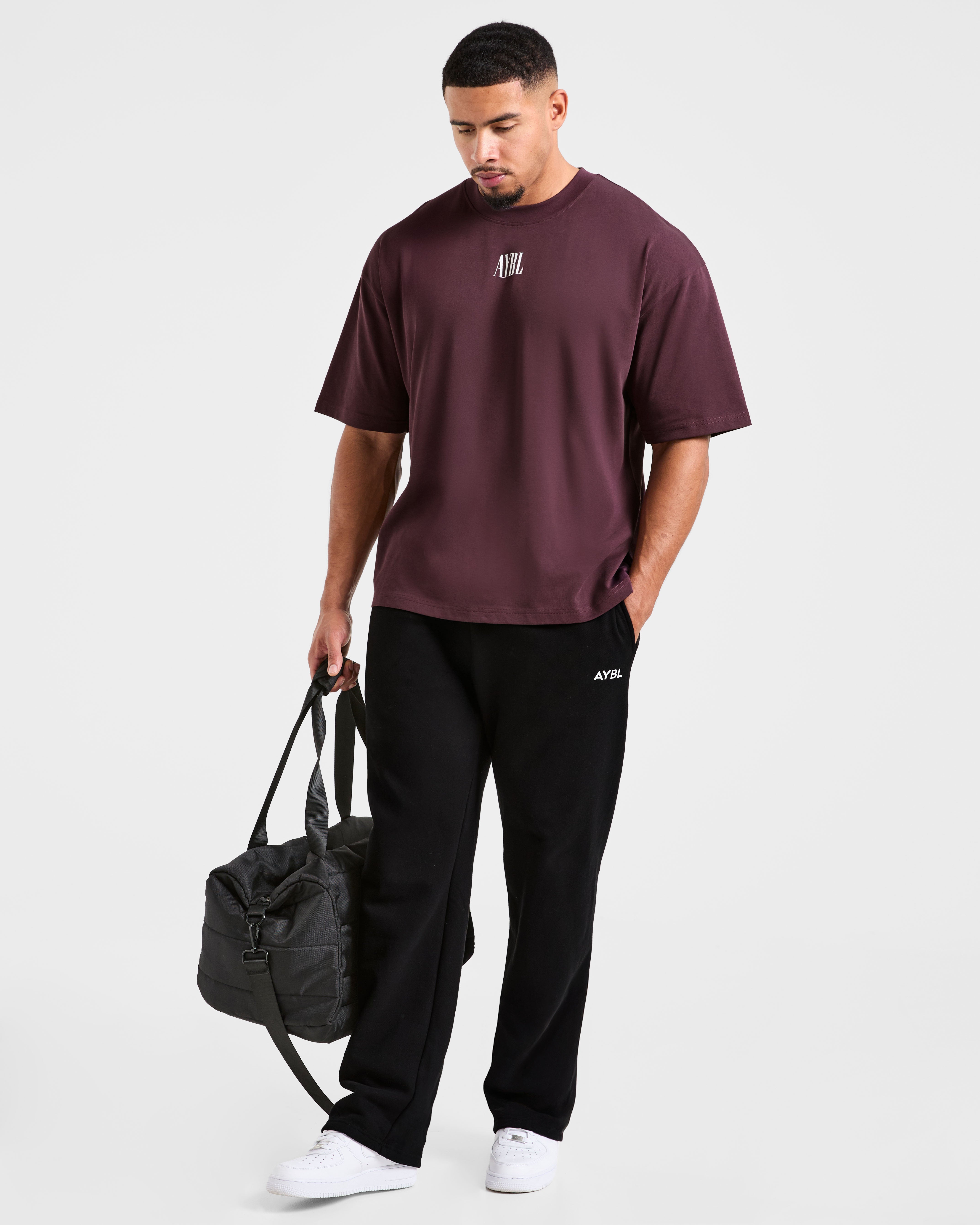 Strength Of Titans Oversized T Shirt - Smoke Beere