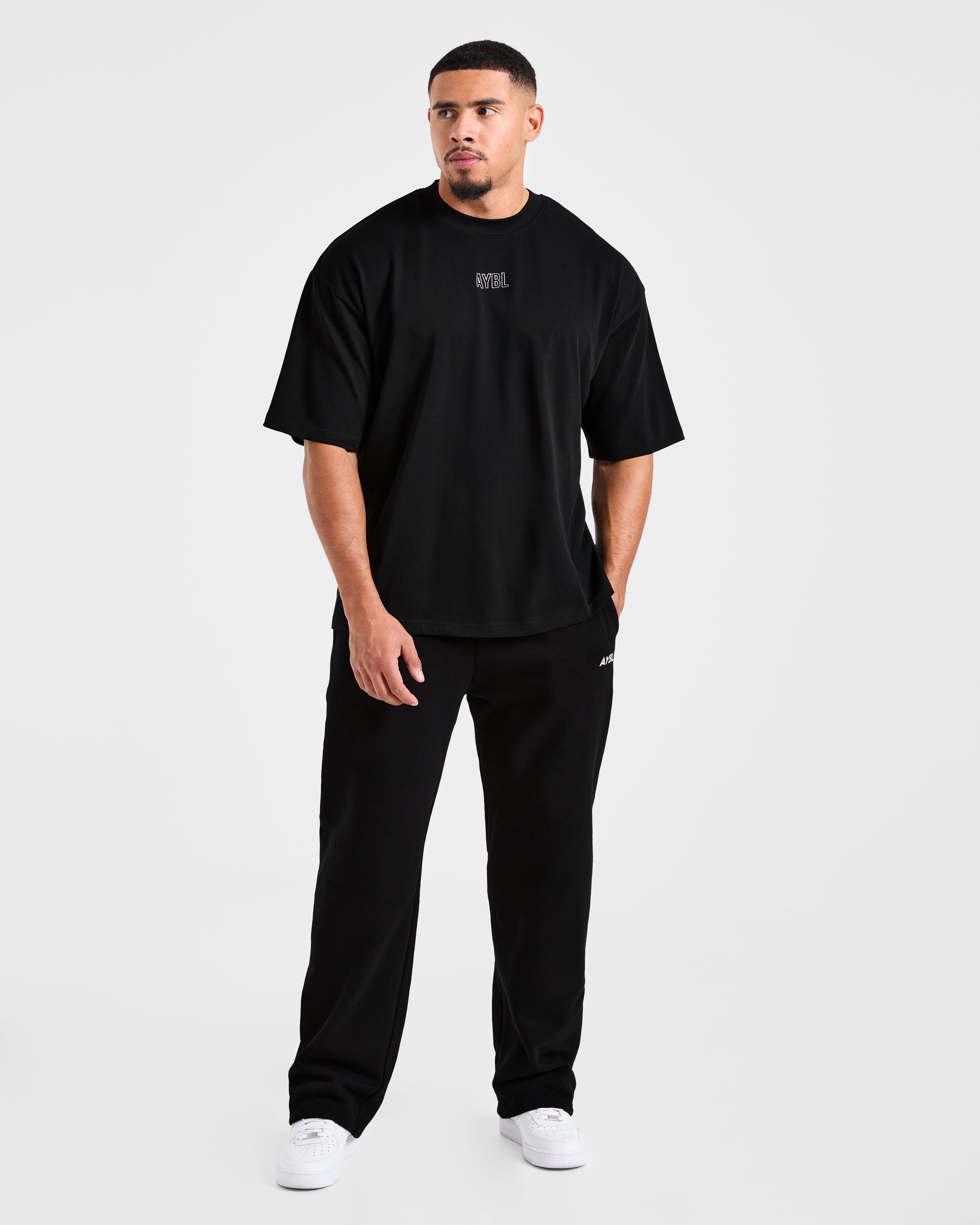 Doberman Strength Oversized T Shirt - Schwarz/Rot