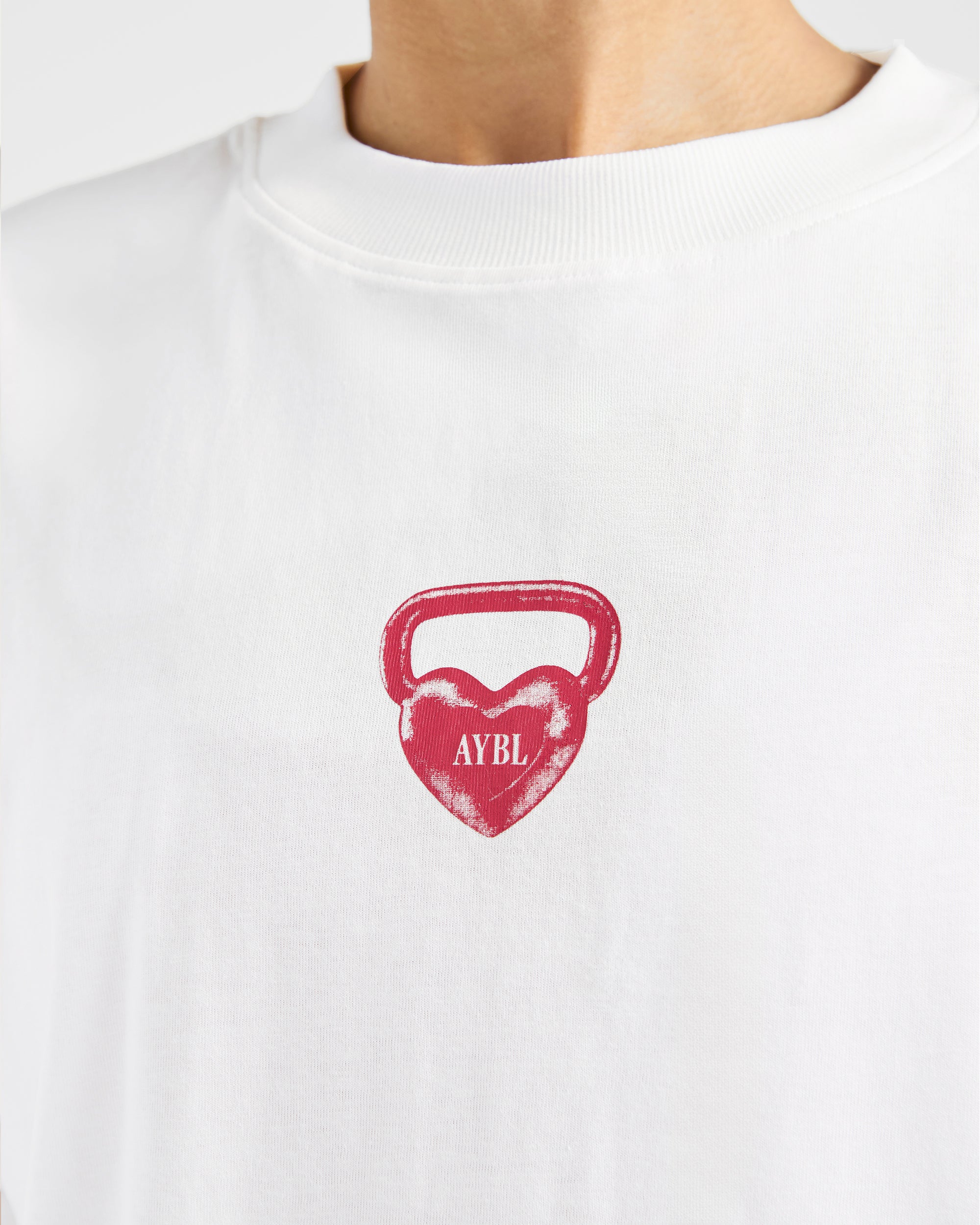AYBL Lift Love Oversized T Shirt - Weiß
