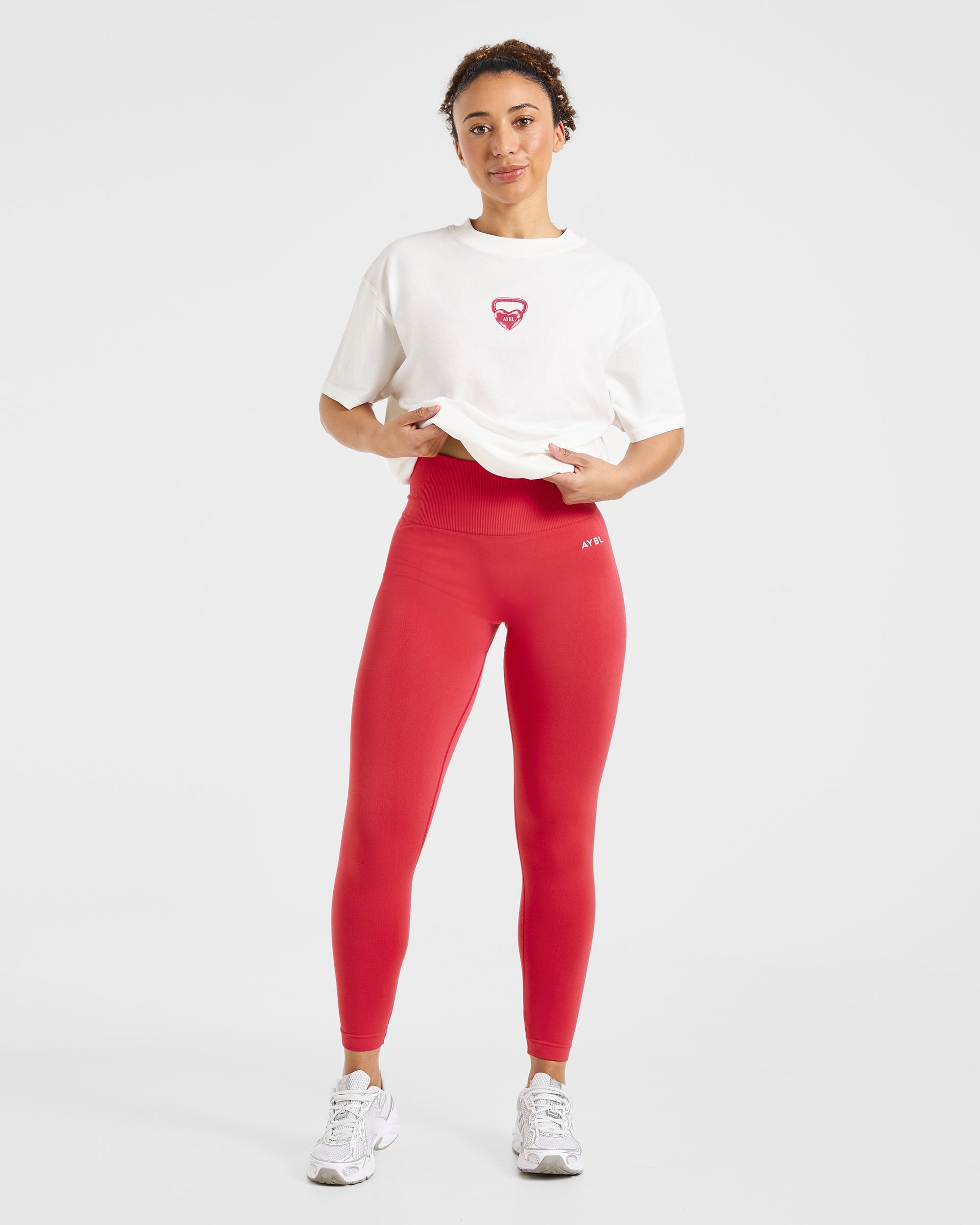 AYBL Lift Love Oversized T Shirt - Weiß