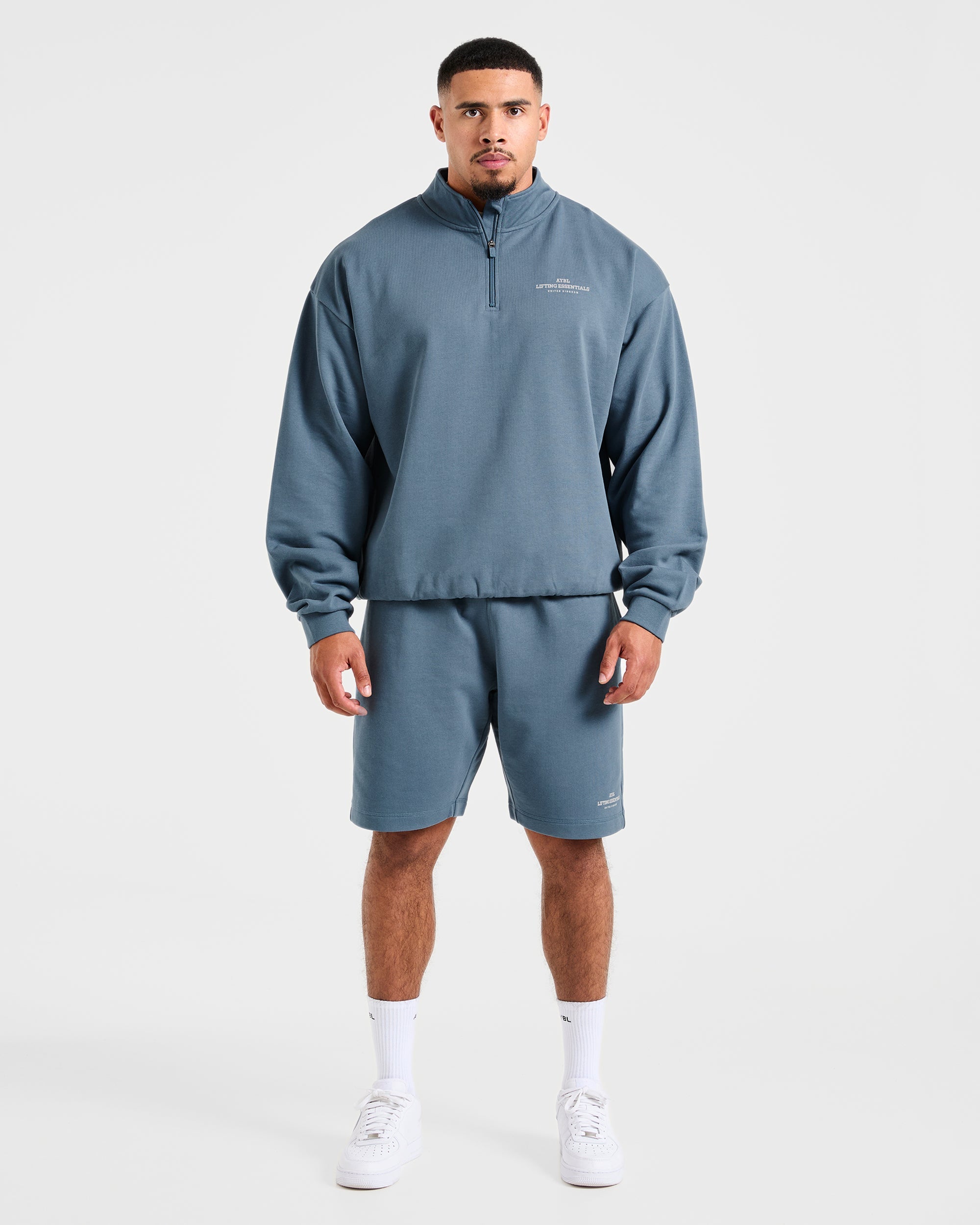 Apex Lifting Essentials 1/4 Zip Pullover - Titanium Blau