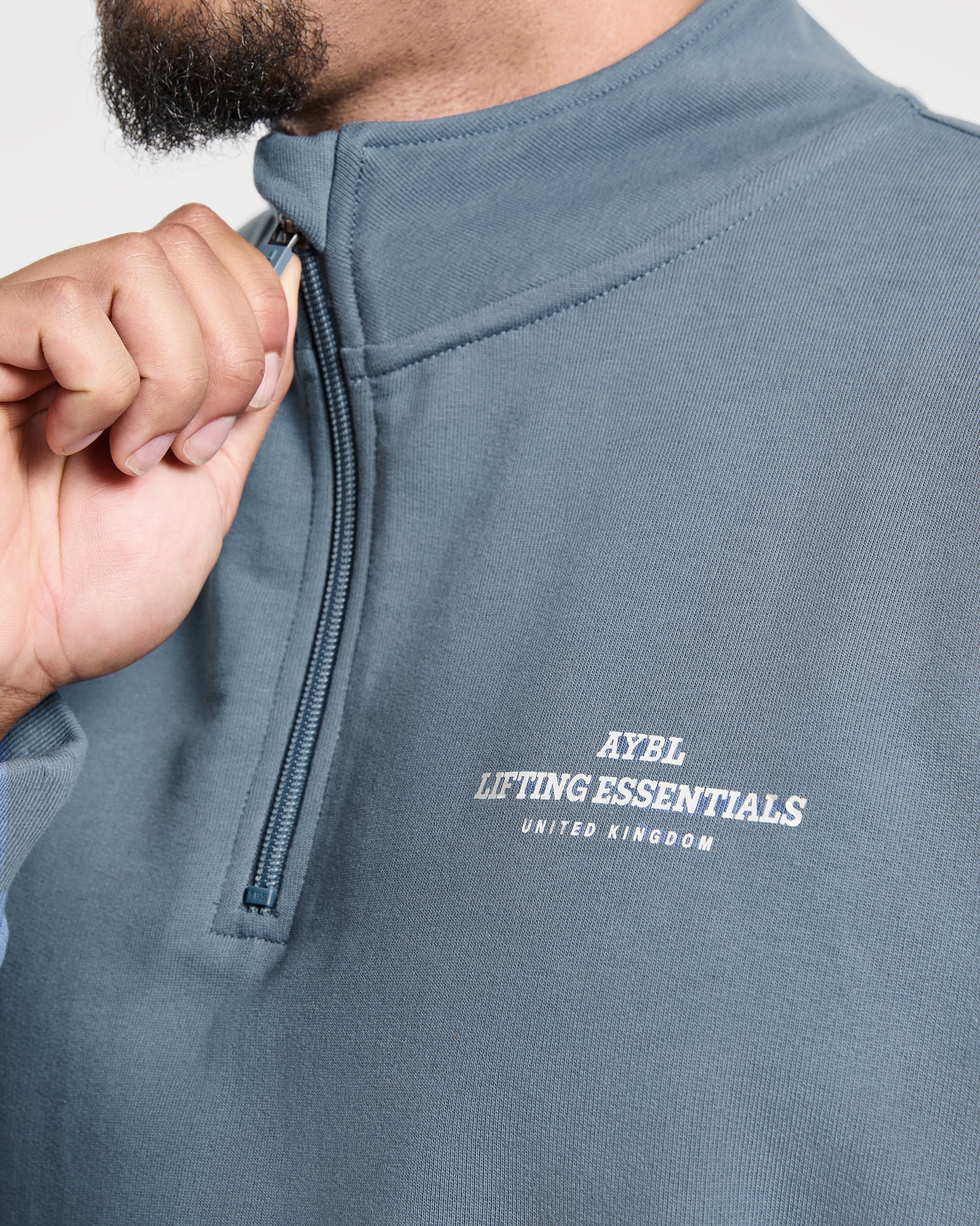 Apex Lifting Essentials 1/4 Zip Pullover - Titanium Blau