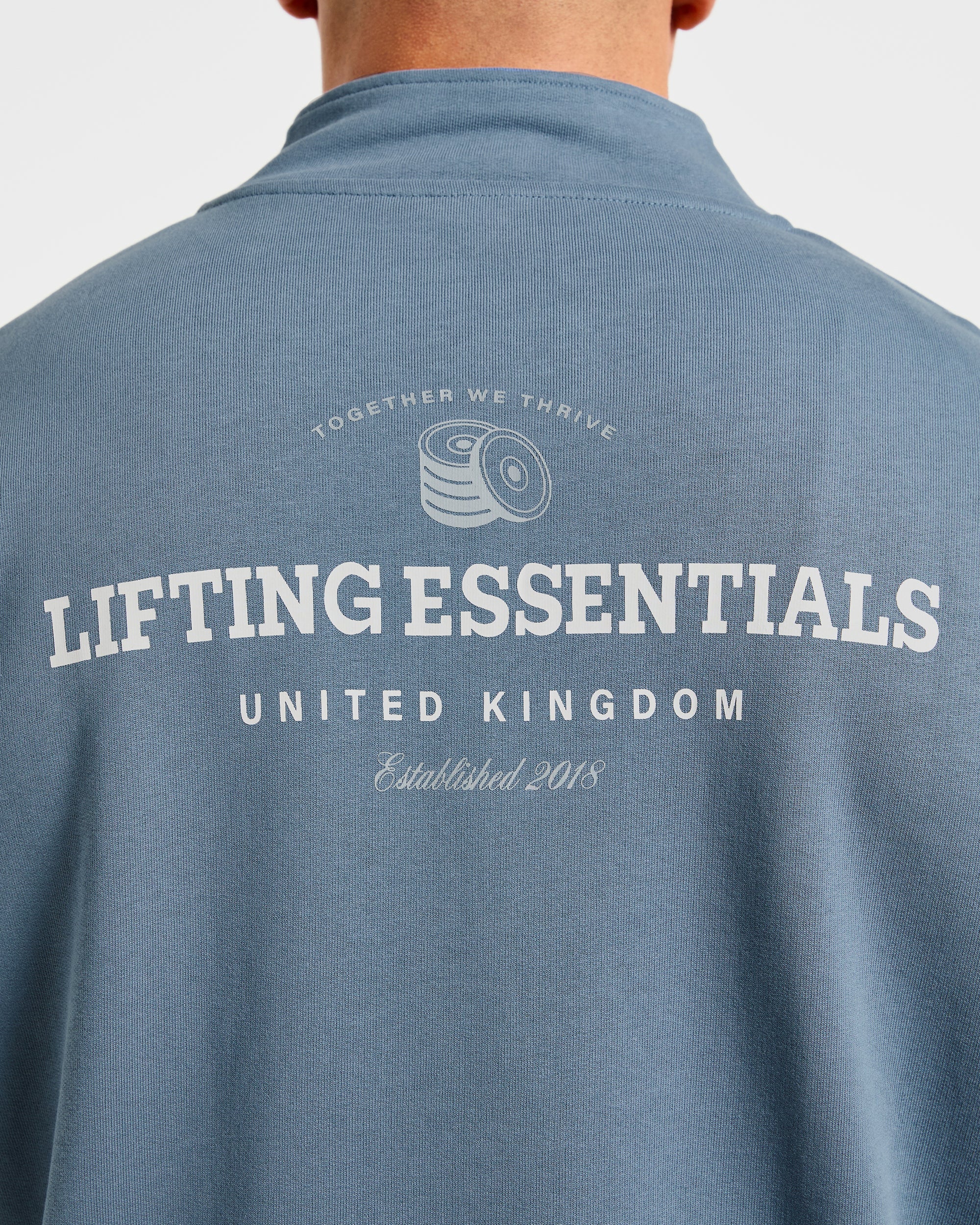 Apex Lifting Essentials 1/4 Zip Pullover - Titanium Blau