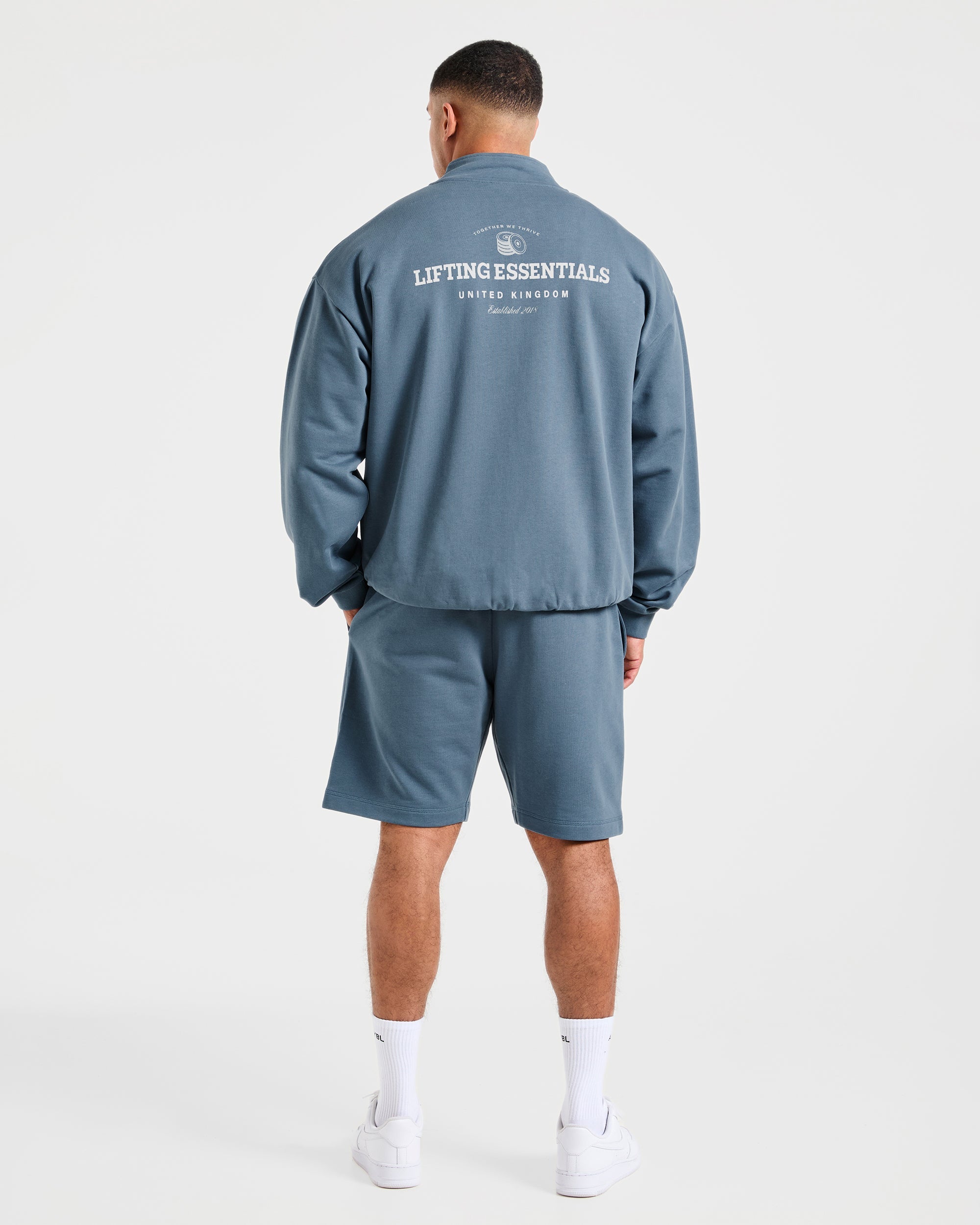 Apex Lifting Essentials 1/4 Zip Pullover - Titanium Blau