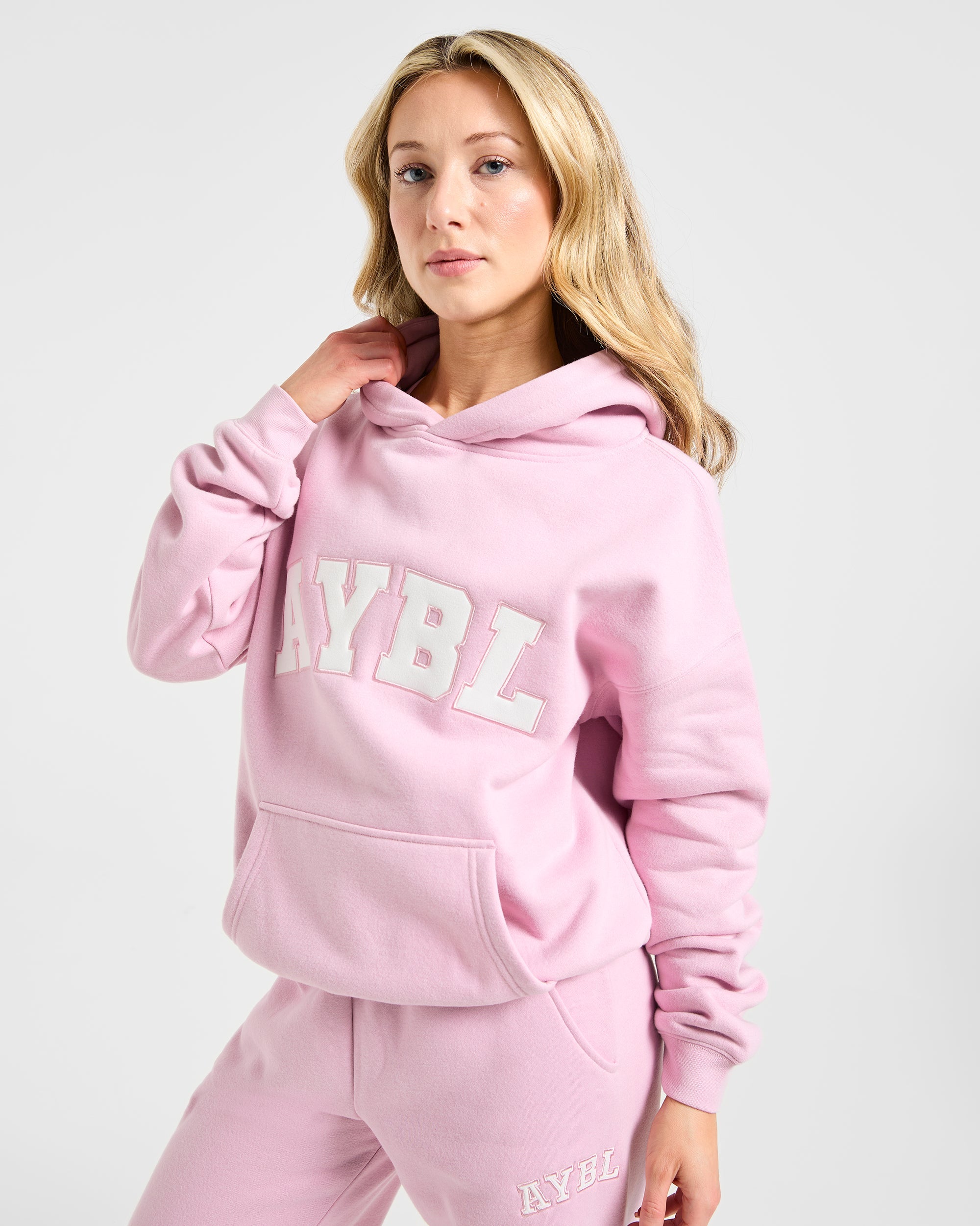 Varsity 2.0 Oversized Hoodie - Iced Rosa