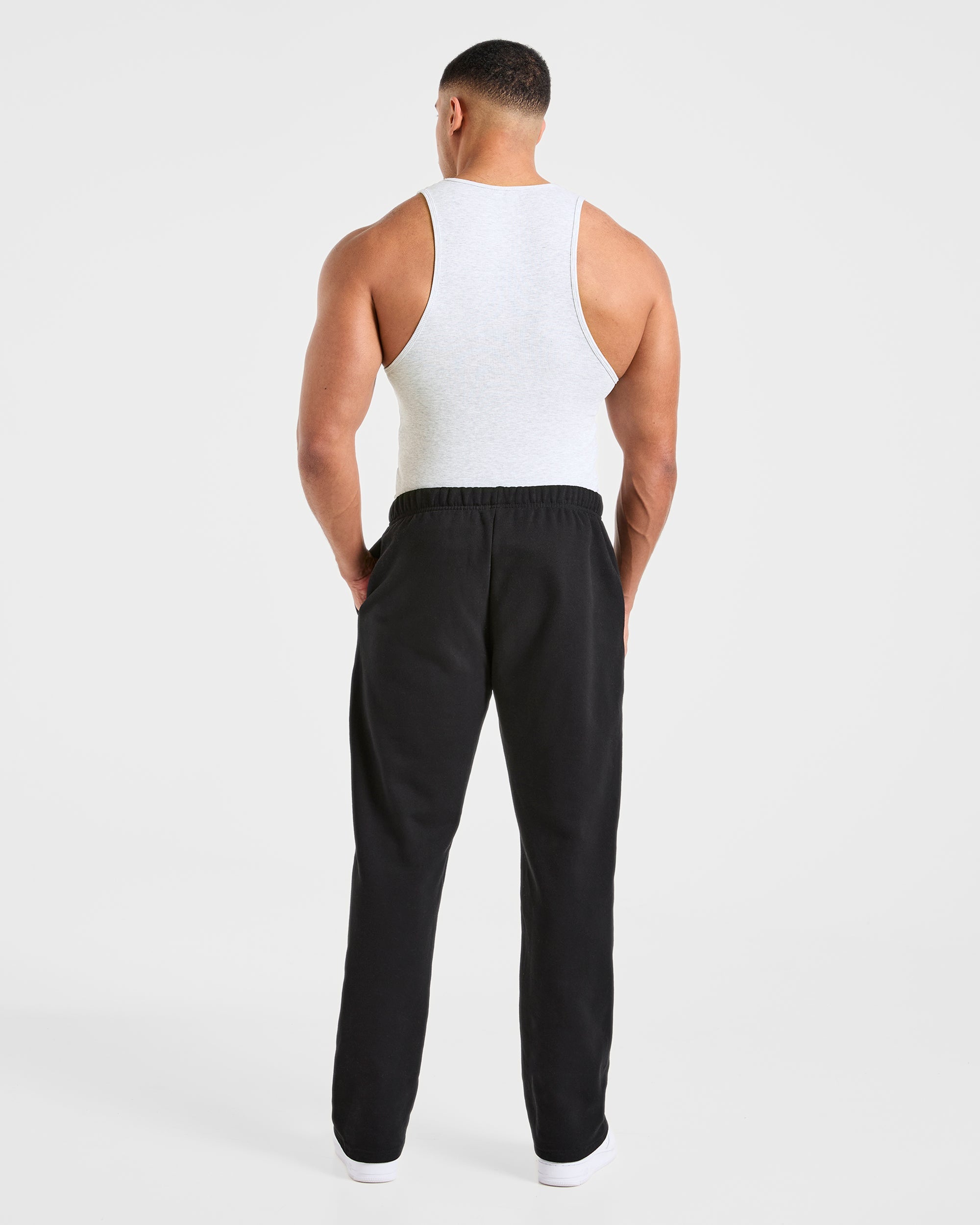 Muscle Ribbed Tank - Light Grau Marl