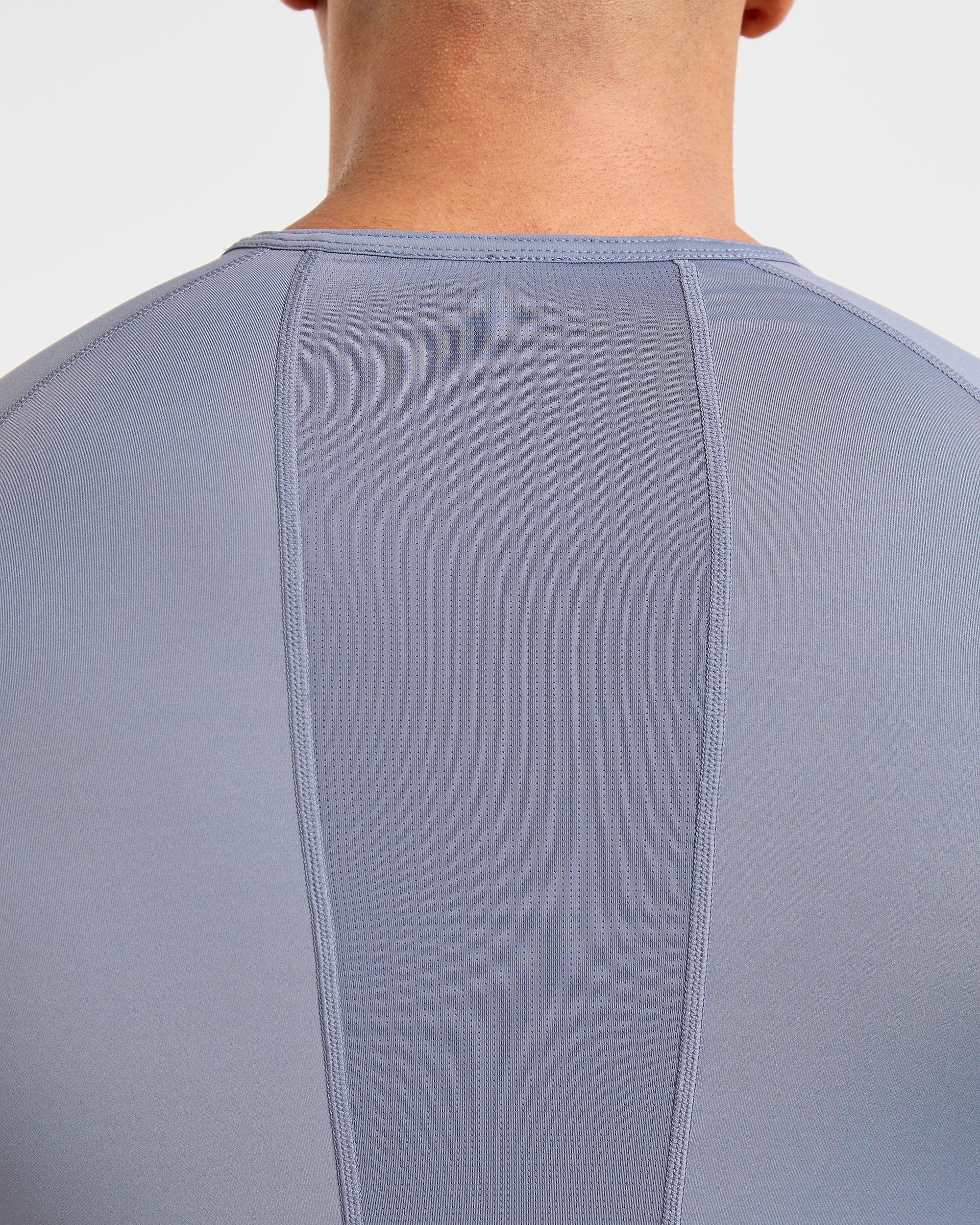 Compression Long Sleeve T Shirt - Slate Grau