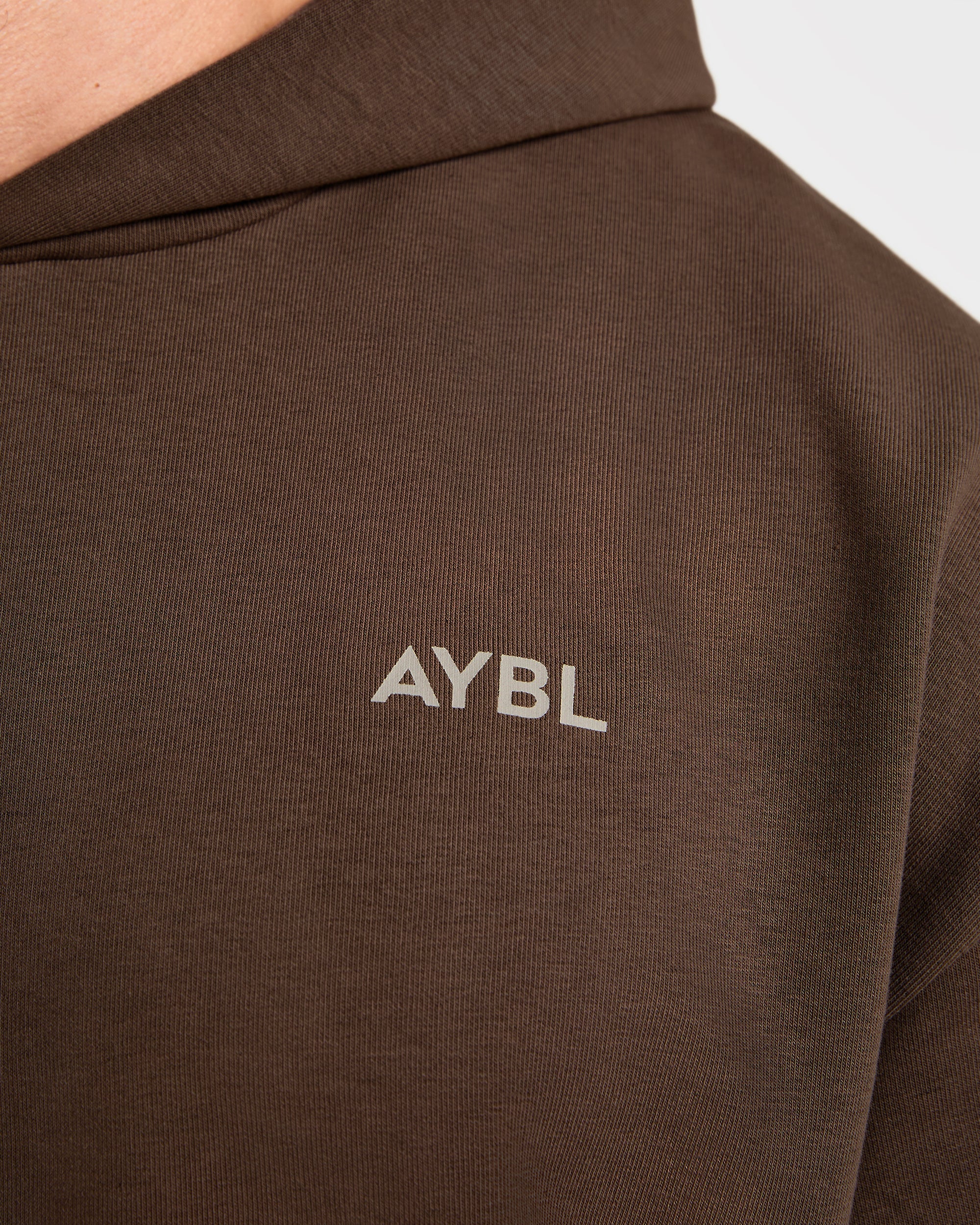 Essential Oversized Graphic Hoodie - Braun