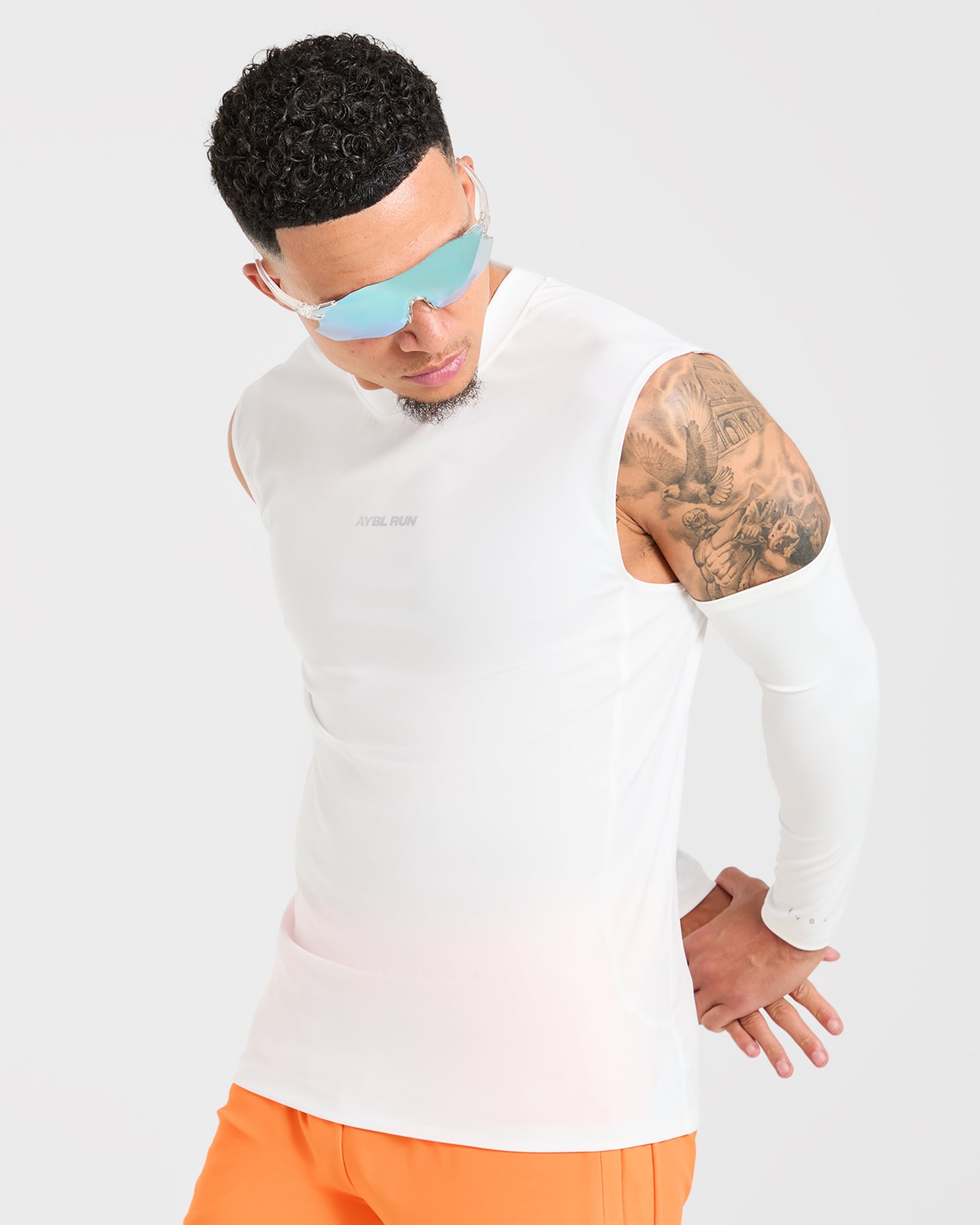 Run Slim Tank - Weiß