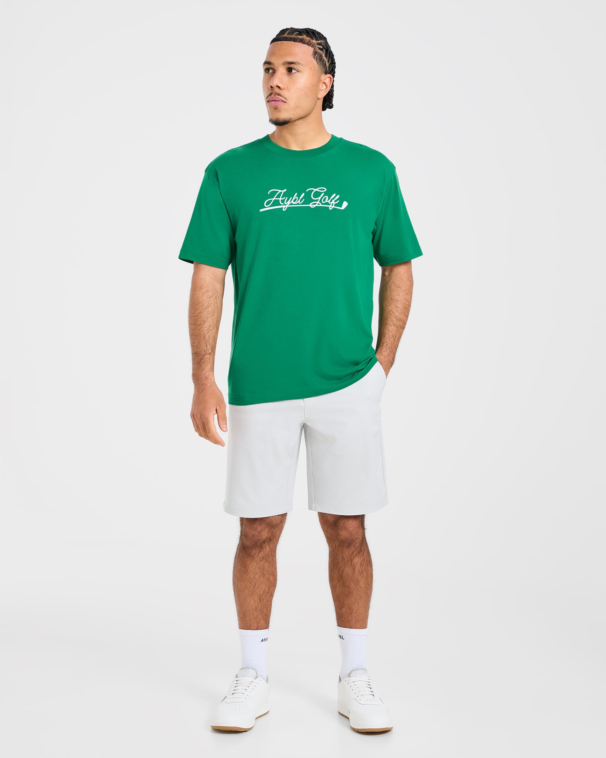Golf Club T Shirt - Rye Grün/Cream