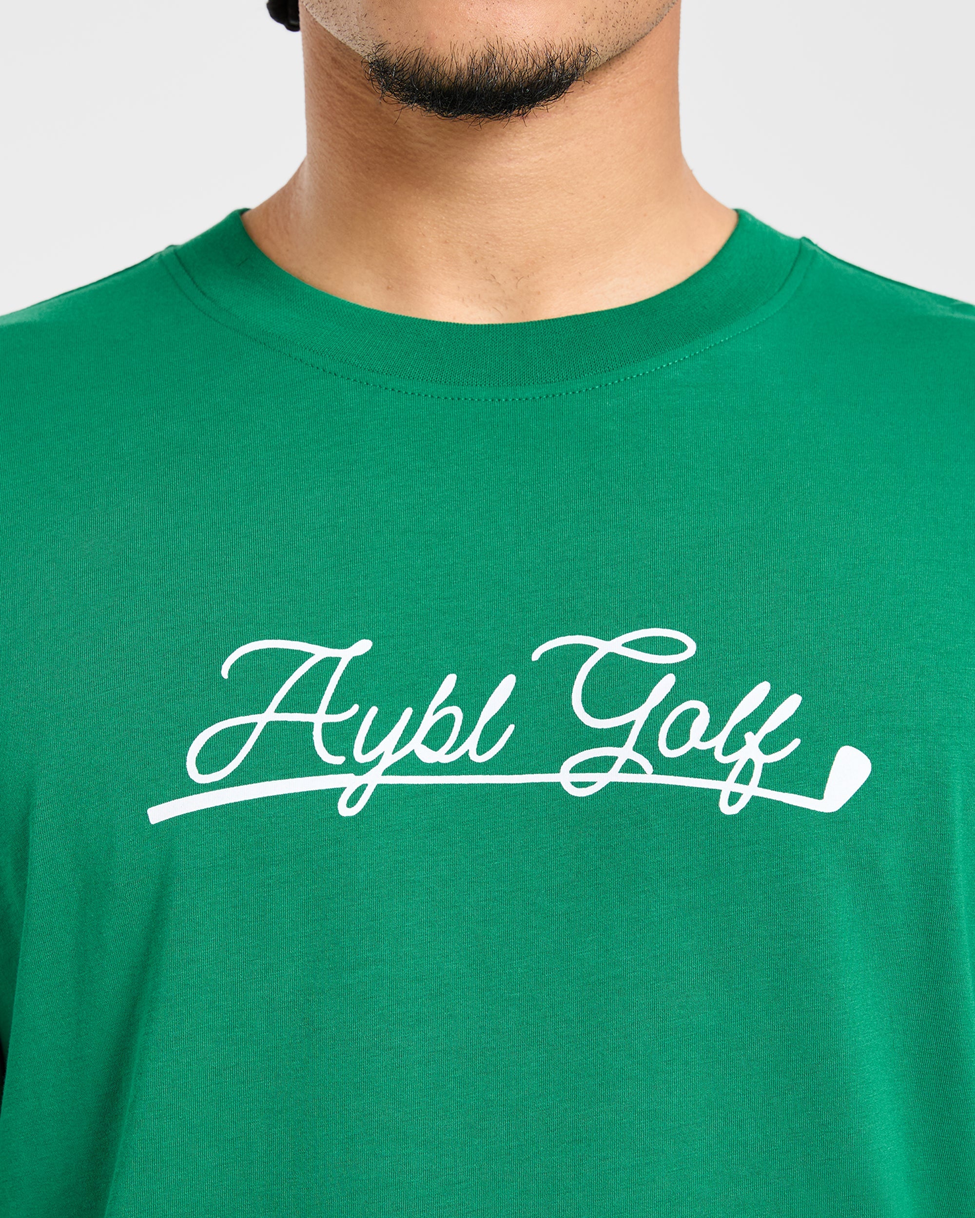 Golf Club T Shirt - Rye Grün/Cream