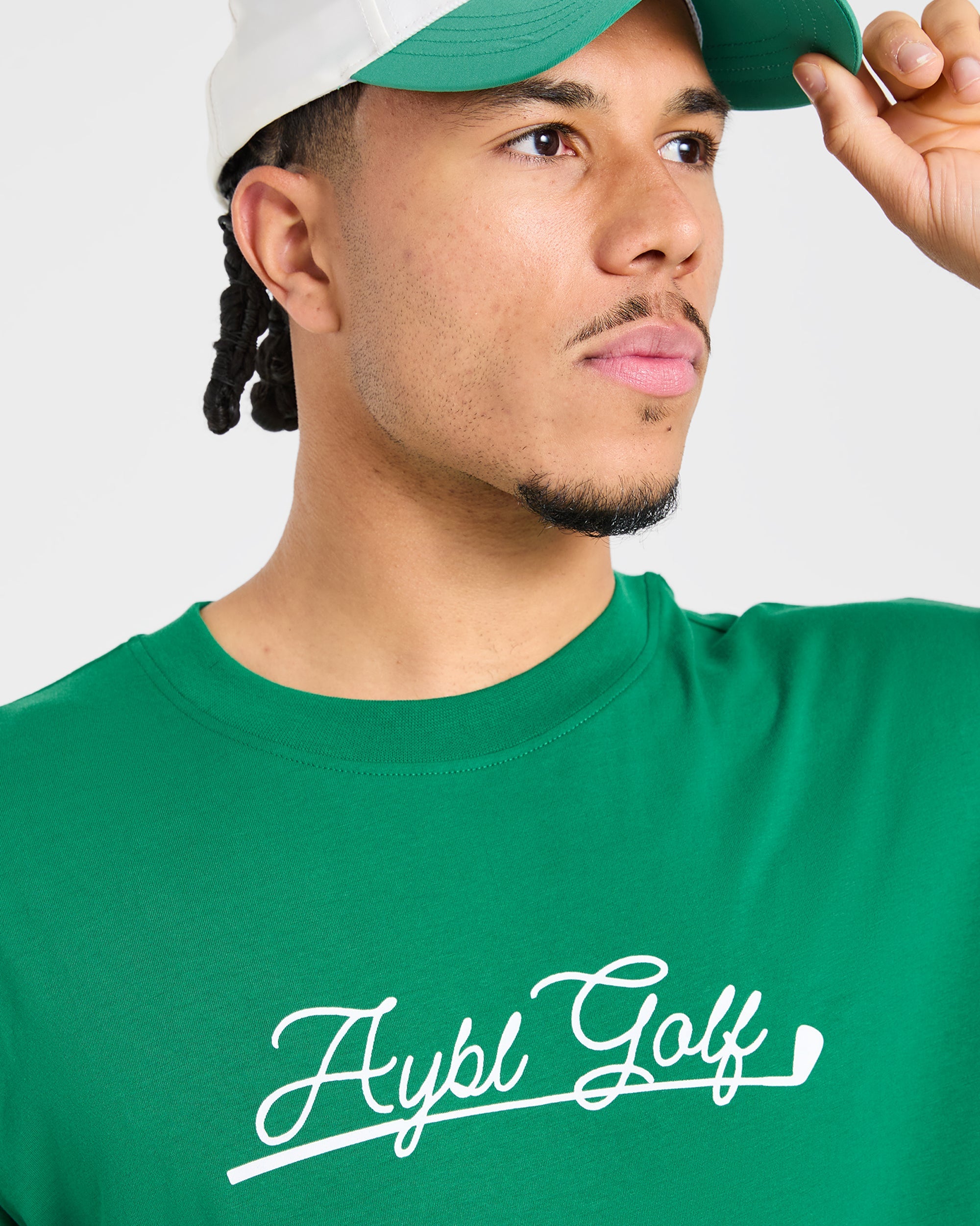Golf Club T Shirt - Rye Grün/Cream
