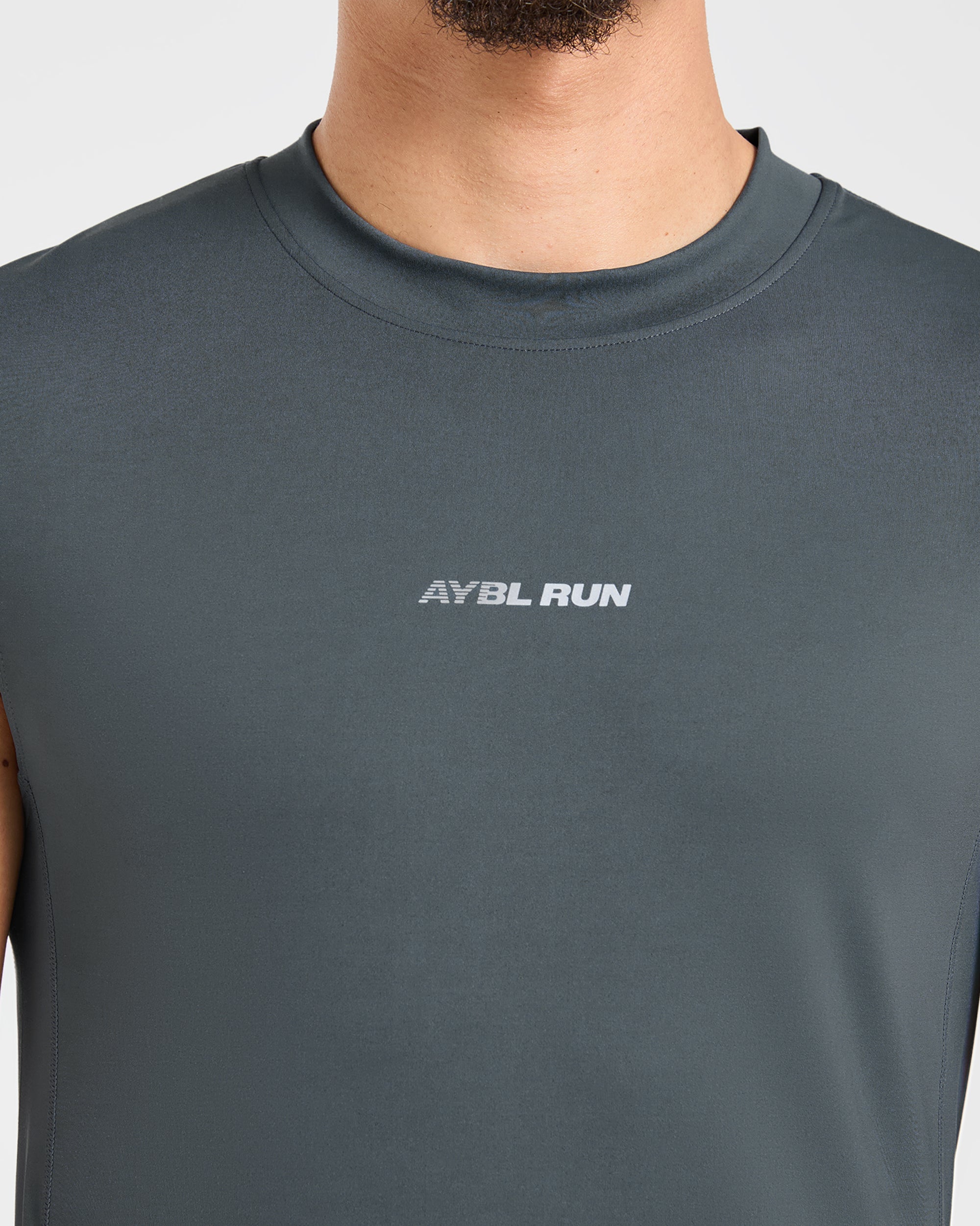 Run Slim Tank - Slate Blau