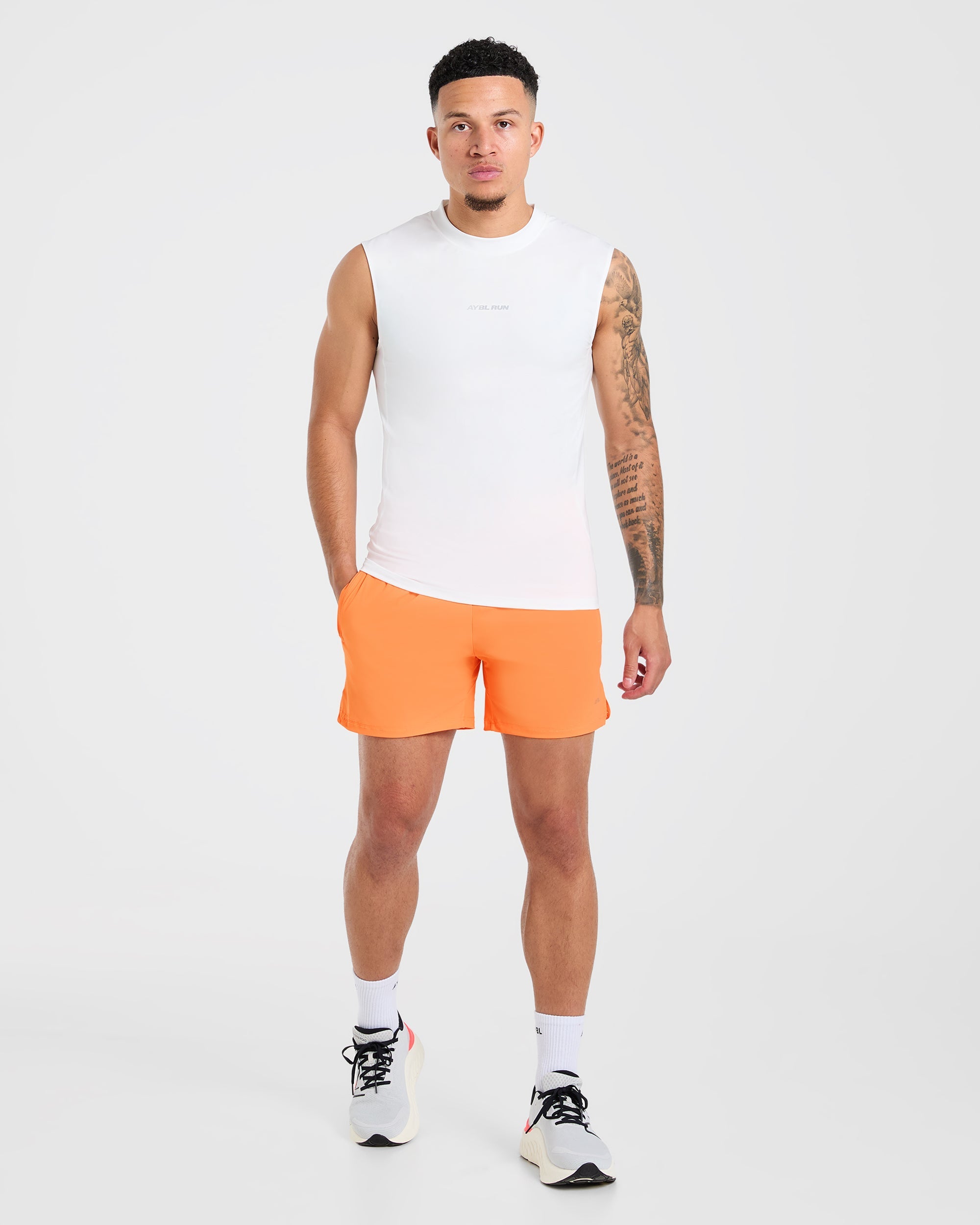 Run Slim Tank - Weiß