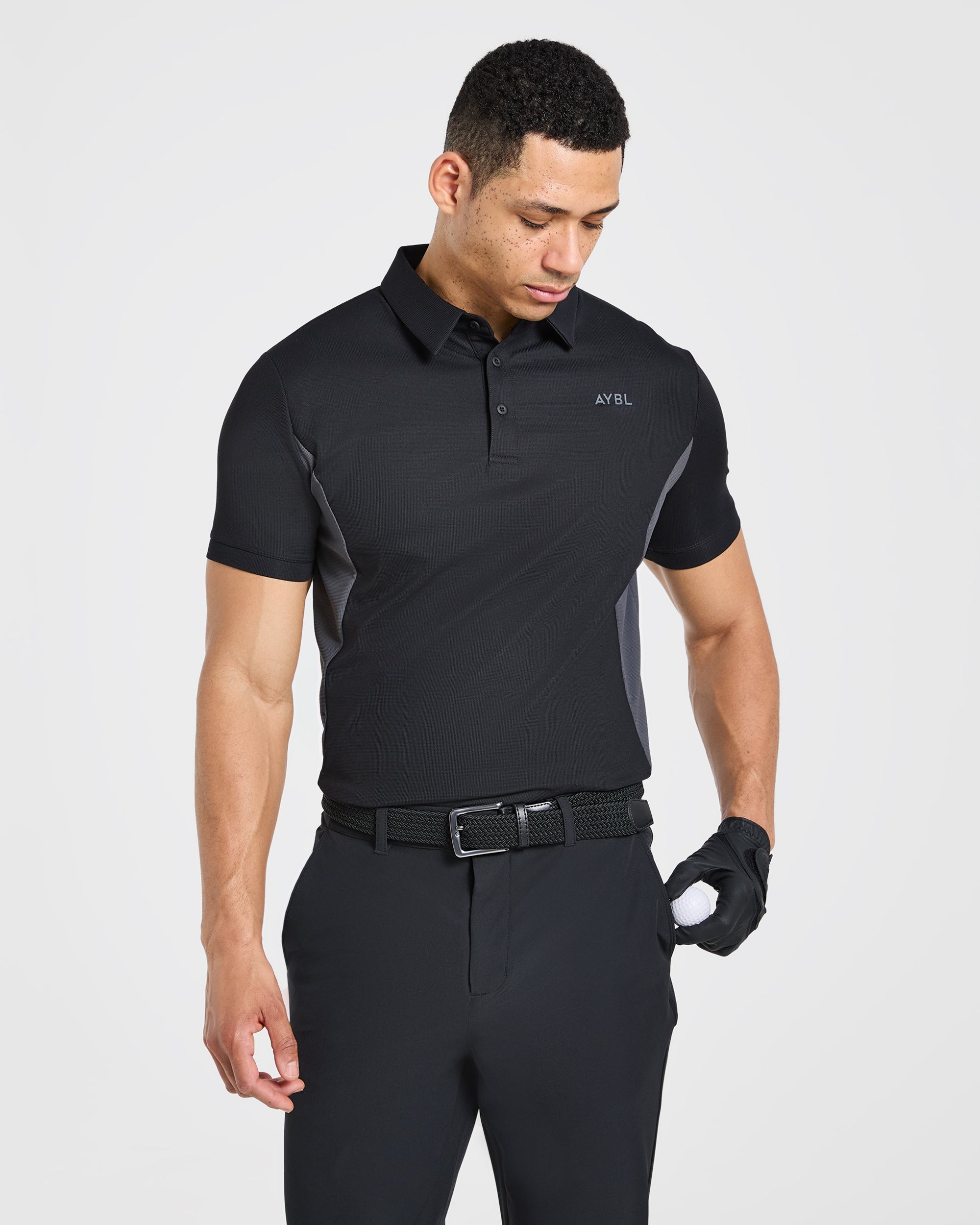 Edge Polo - Schwarz/Charcoal