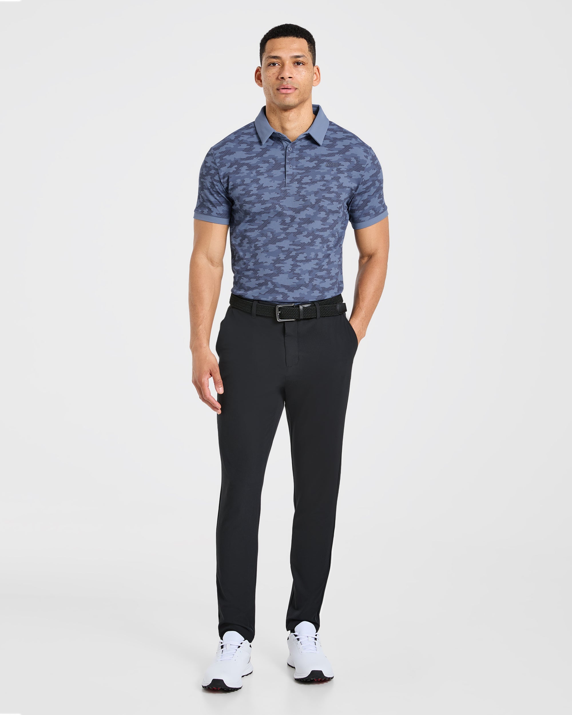 Precision Camo Polo - Blau
