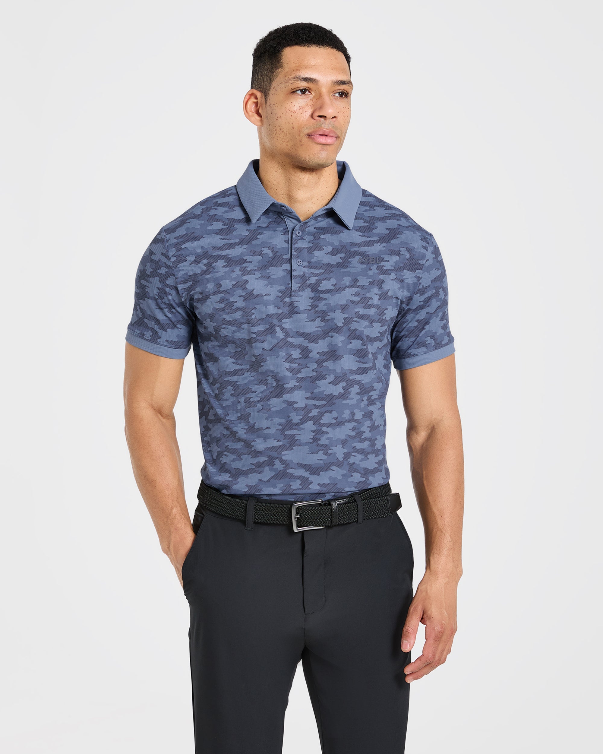 Precision Camo Polo - Blau
