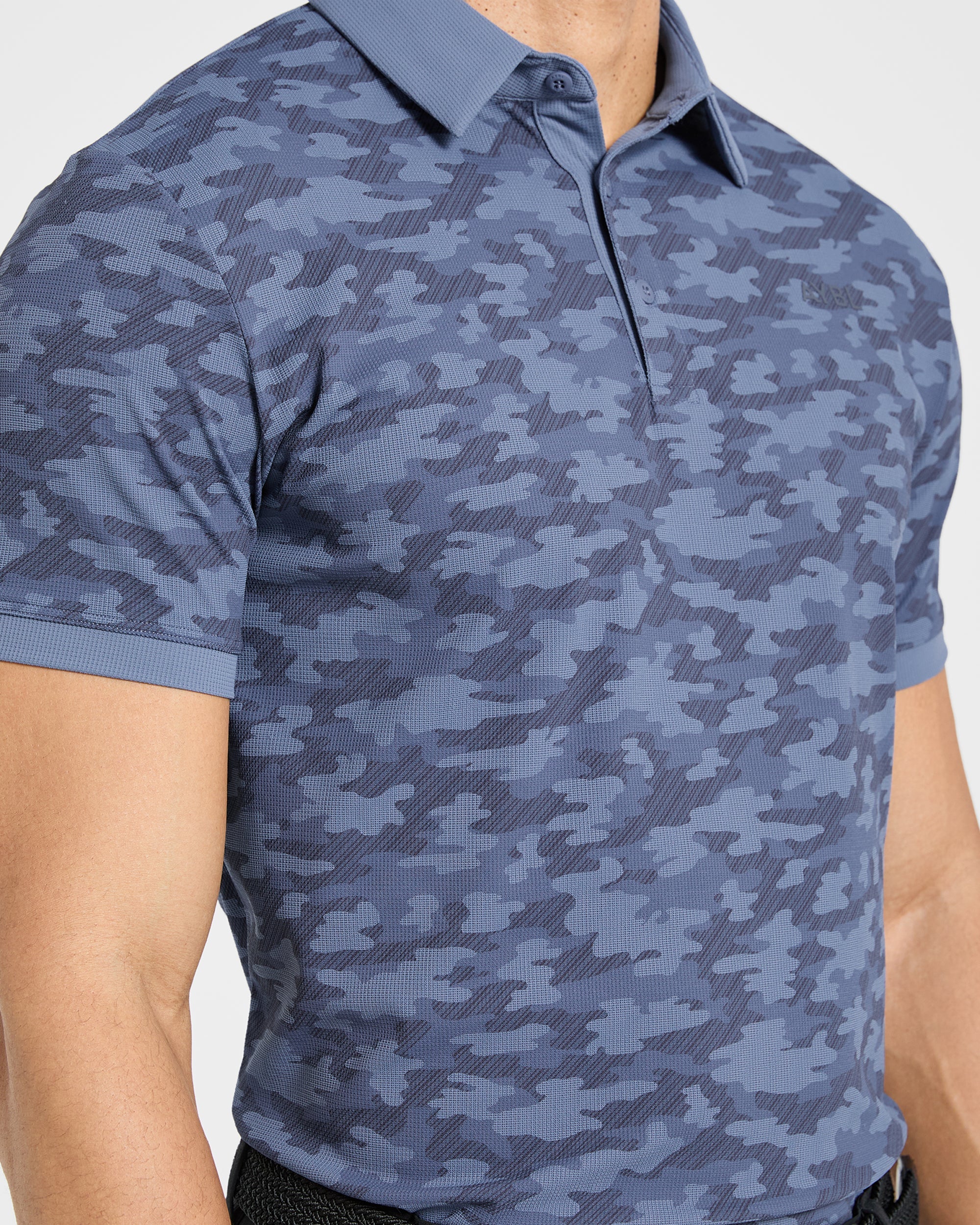Precision Camo Polo - Blau