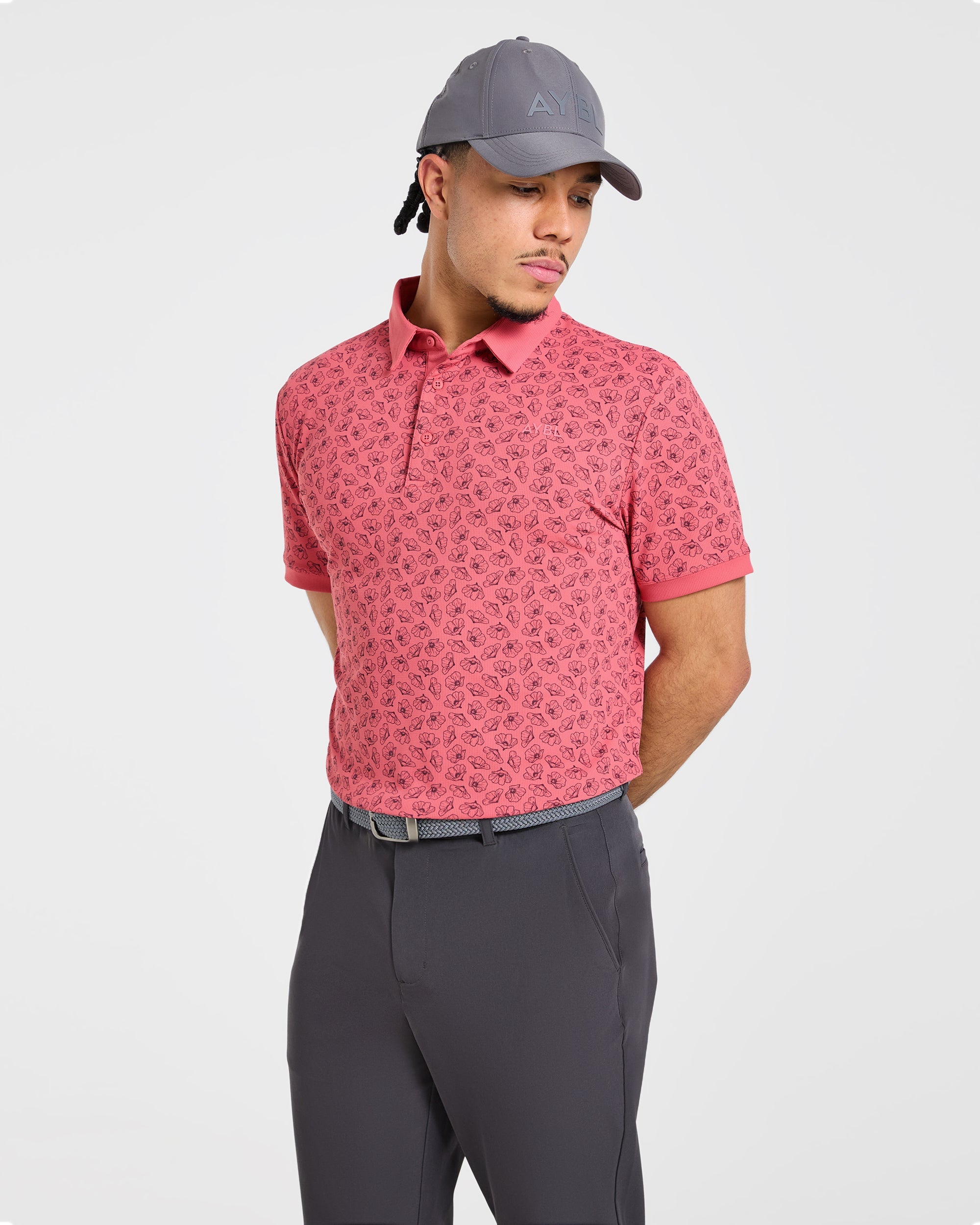 Precision Camellias Polo - Rot