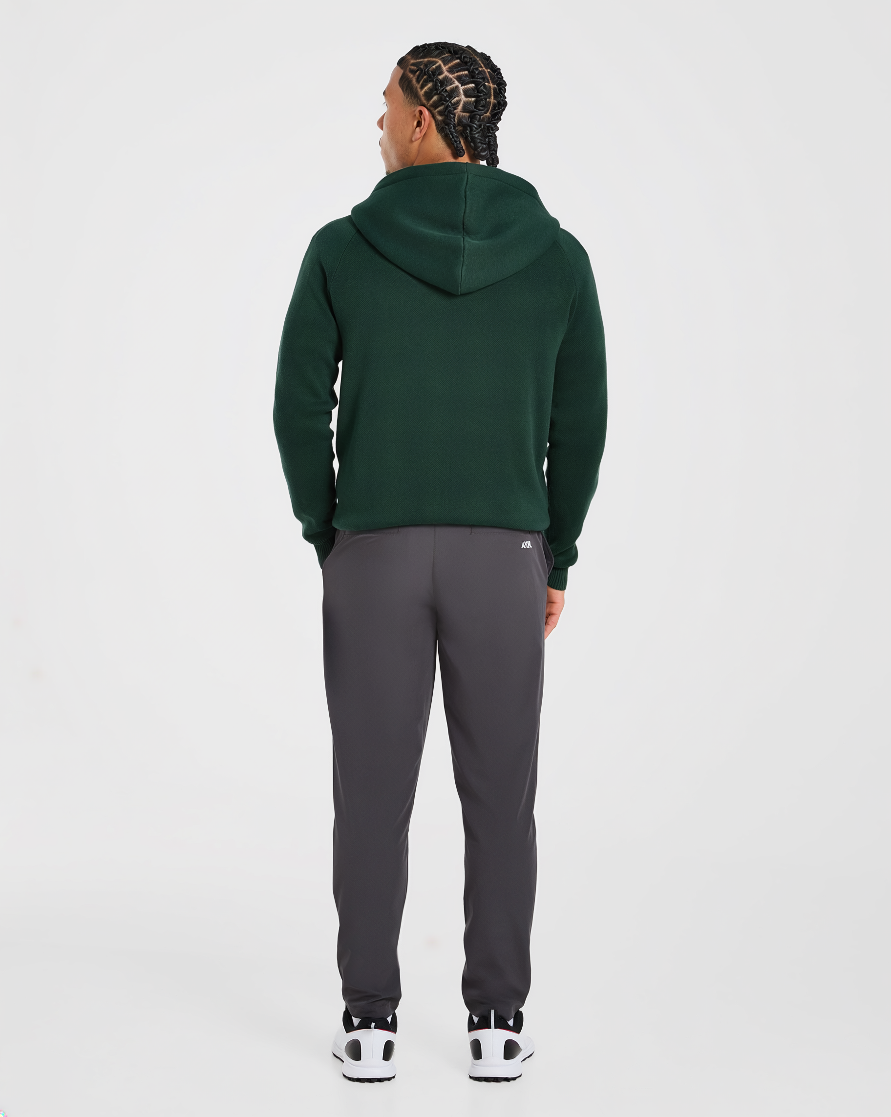 Golf Club Knitted Hoodie - Pine Grün