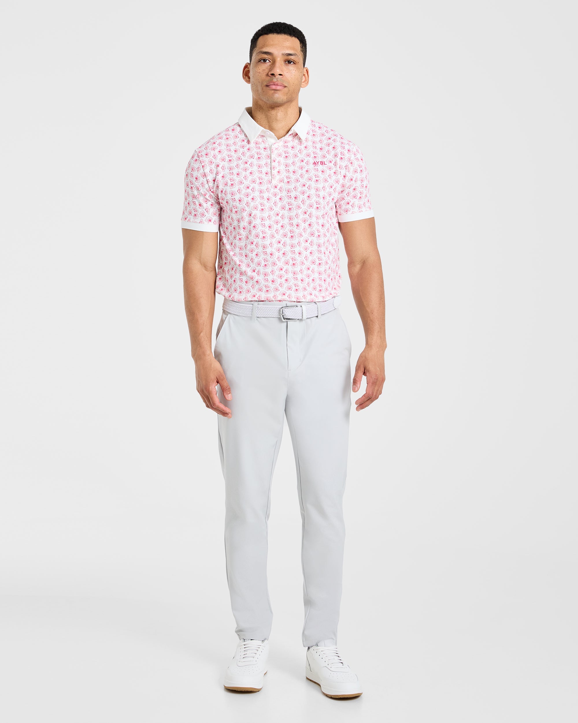 Precision Azalea Polo - Weiß/Azalea Rosa