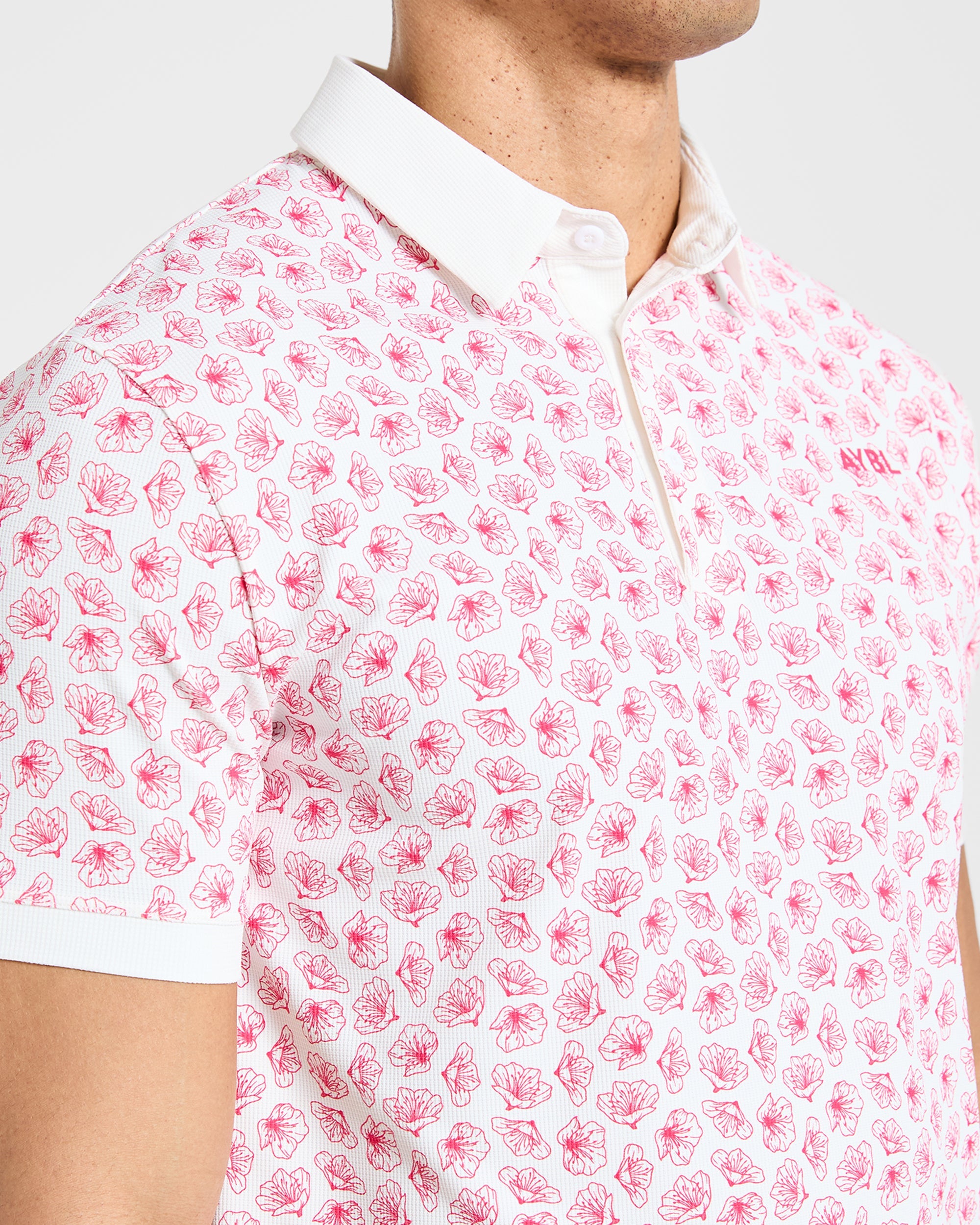 Precision Azalea Polo - Weiß/Azalea Rosa