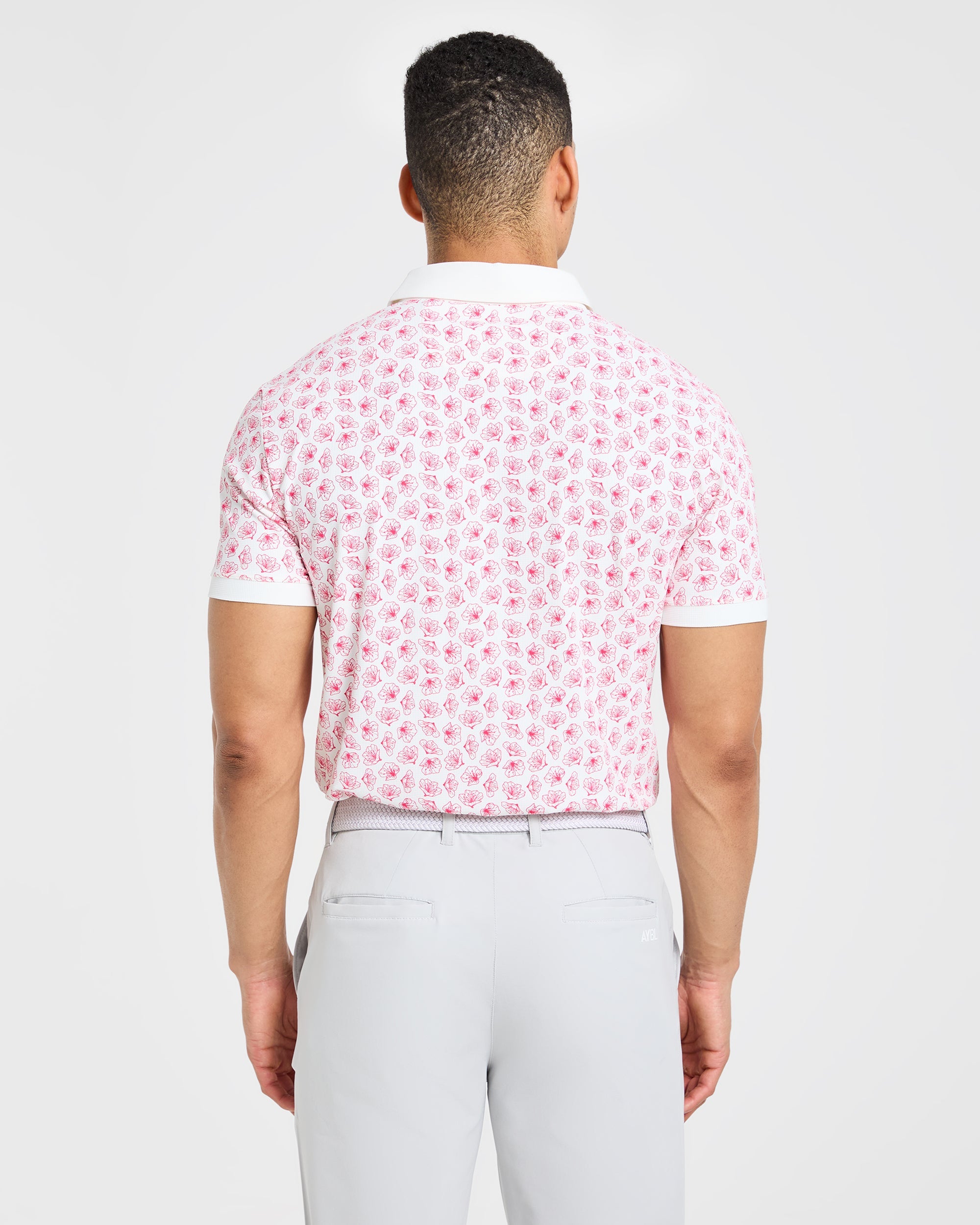Precision Azalea Polo - Weiß/Azalea Rosa