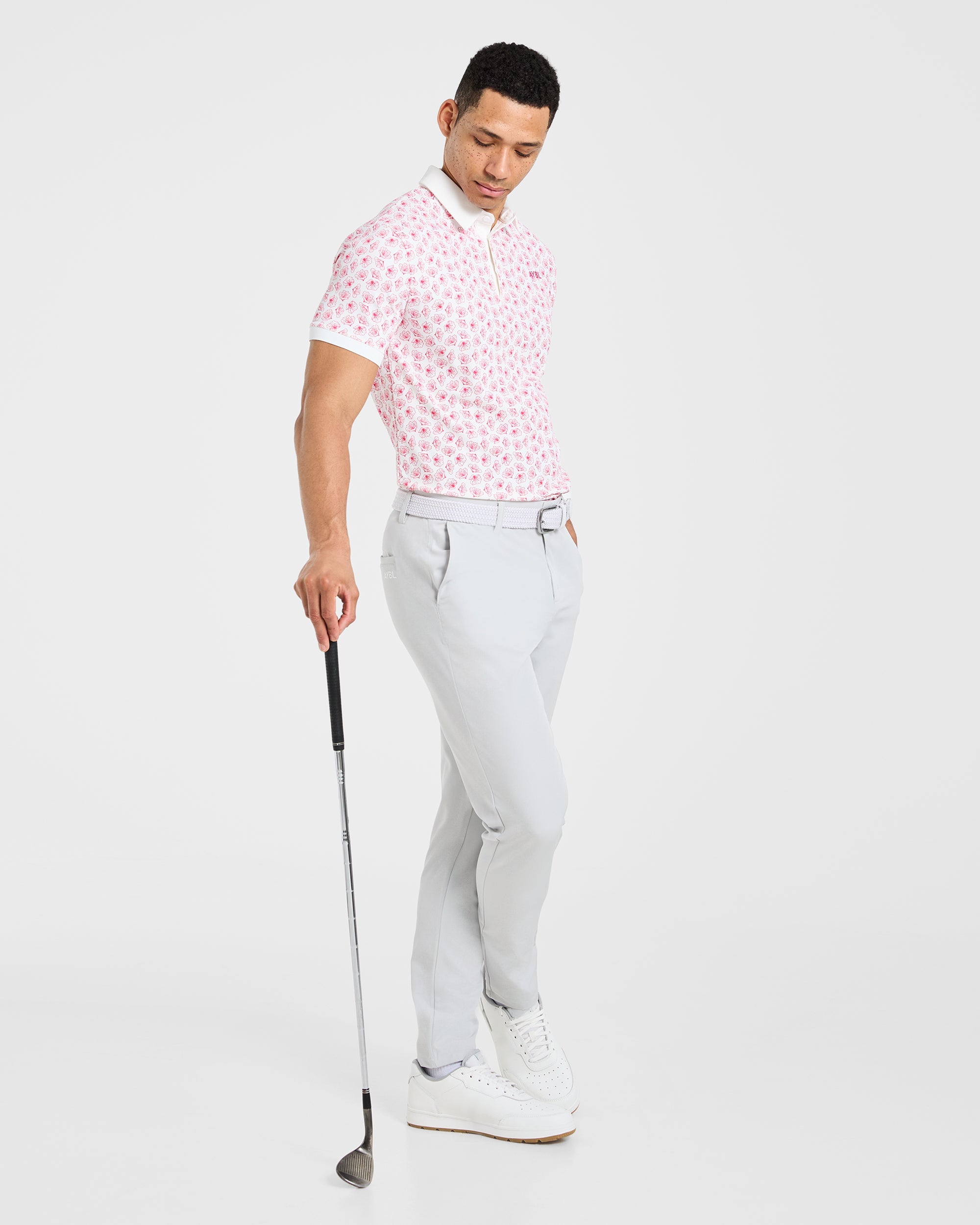 Precision Azalea Polo - Weiß/Azalea Rosa
