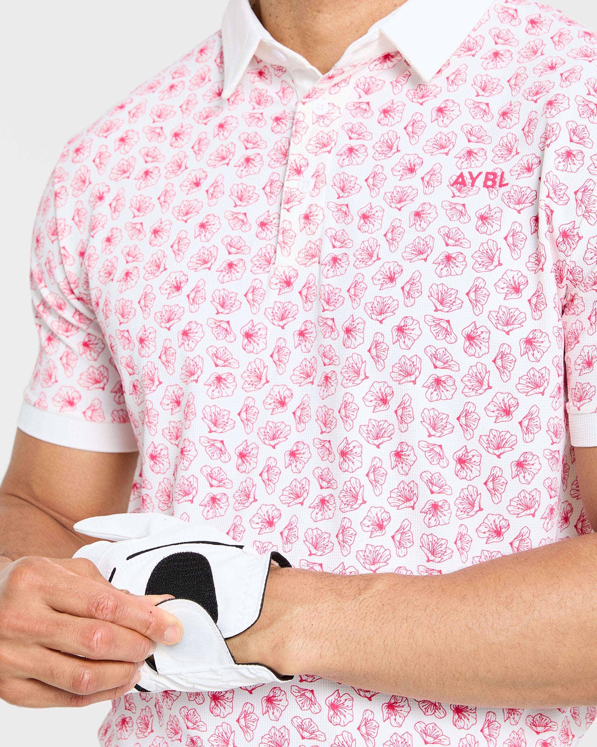 Precision Azalea Polo - Weiß/Azalea Rosa