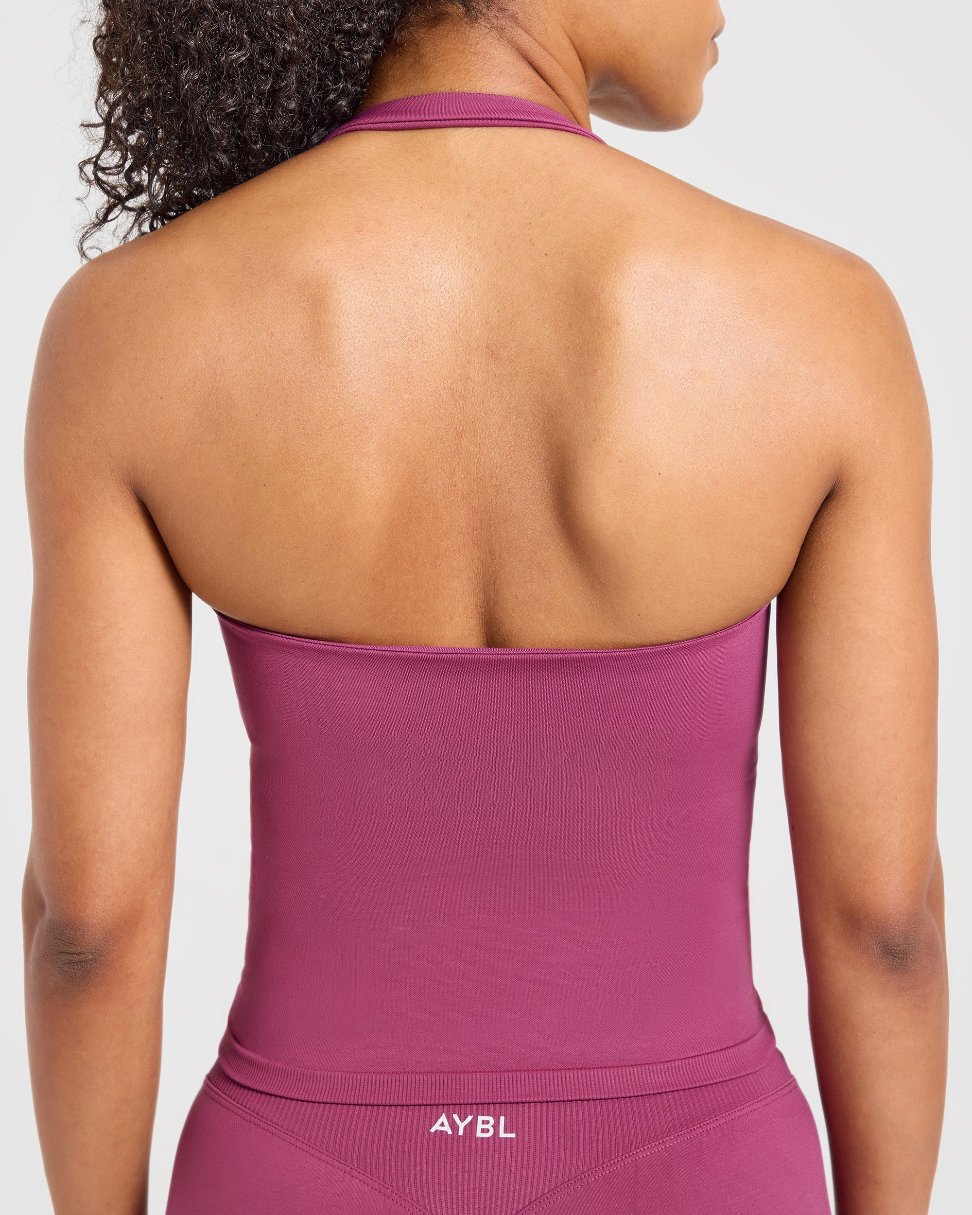 Enhance Seamless Halterneck Top - Dusky Rose