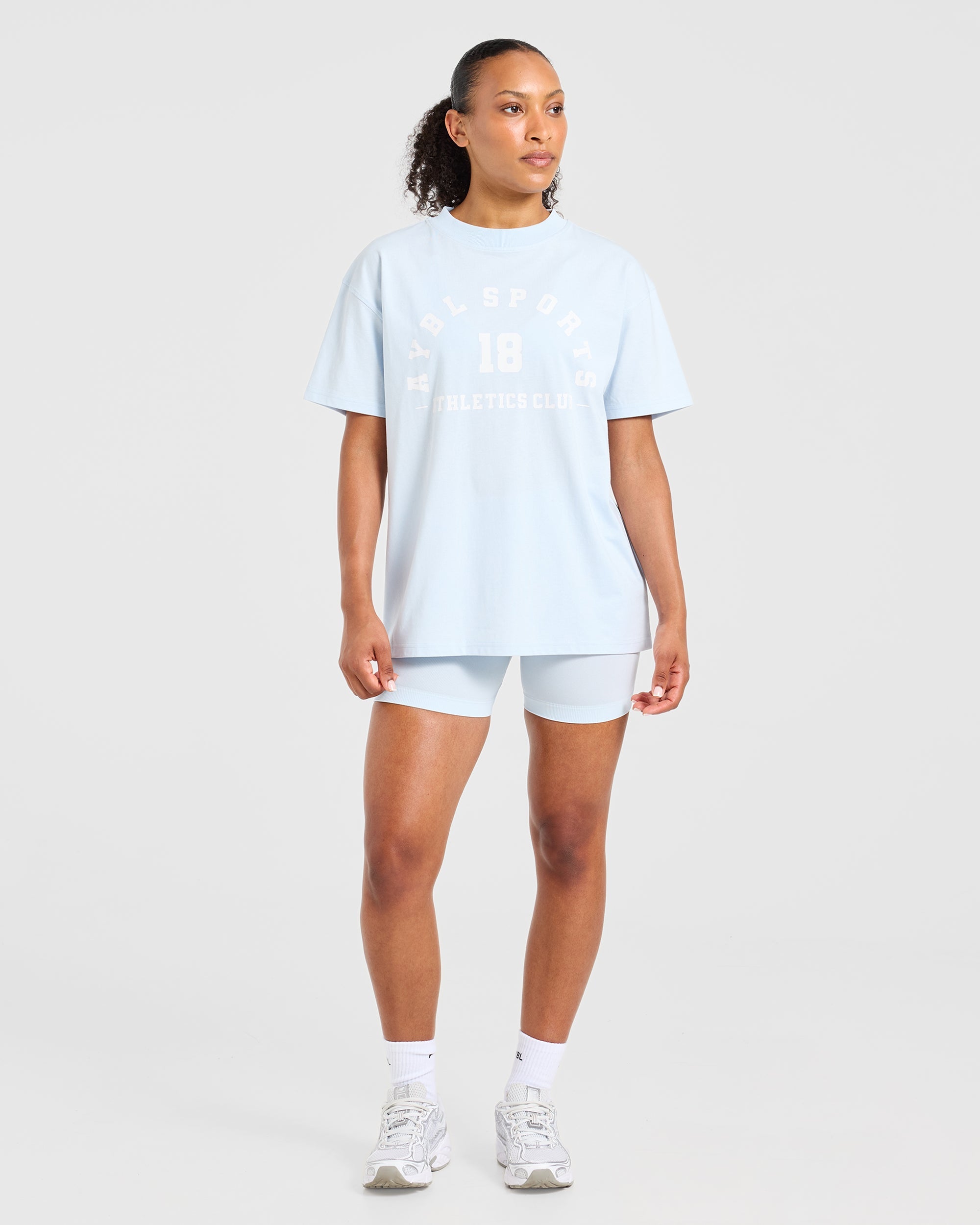 AYBL Sports 18 Oversized T Shirt - Iced Blau