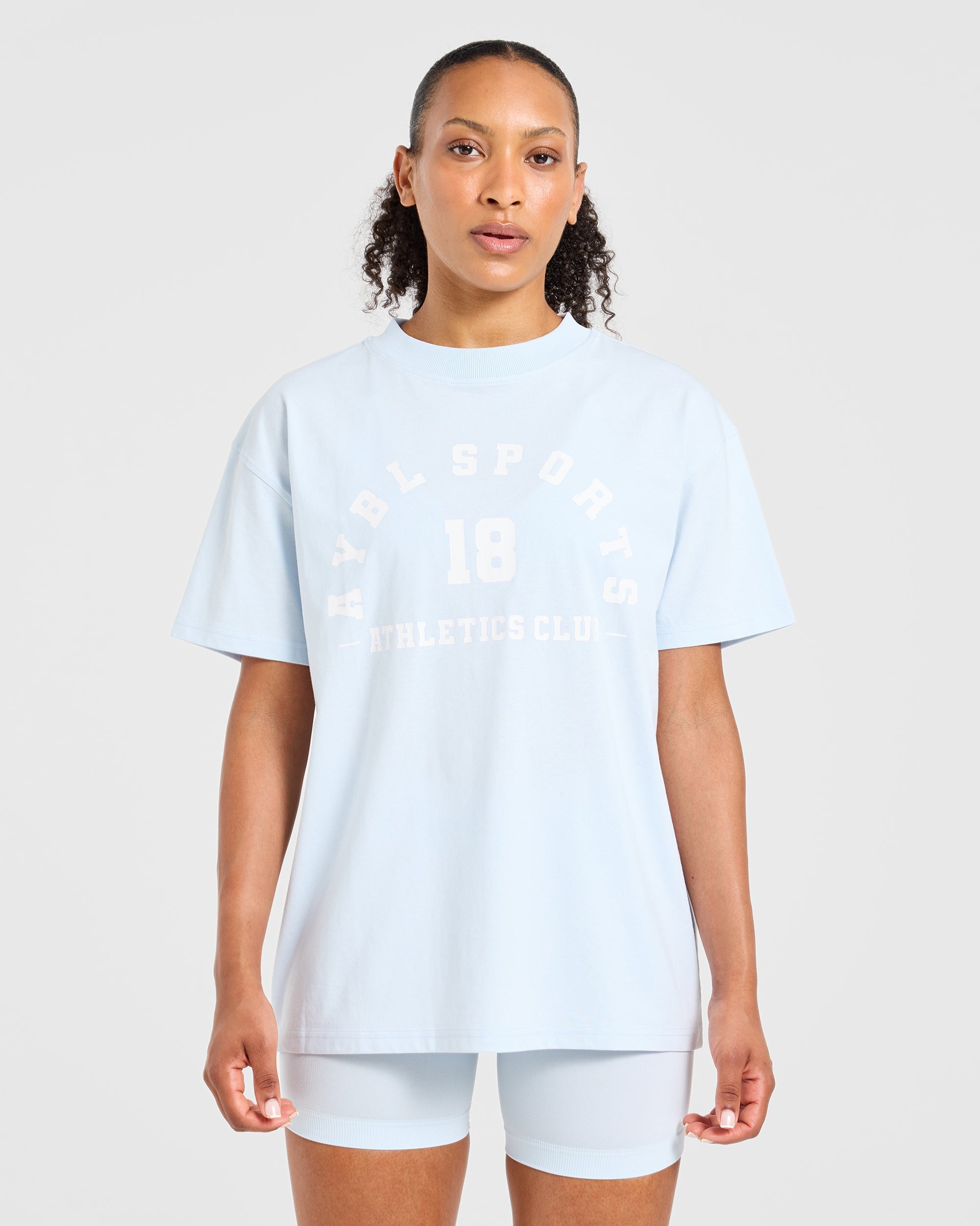 AYBL Sports 18 Oversized T Shirt - Iced Blau
