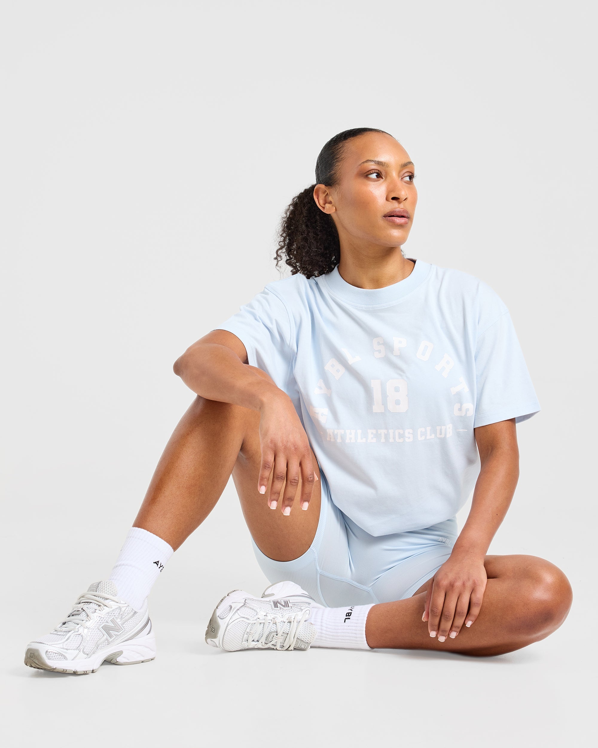 AYBL Sports 18 Oversized T Shirt - Iced Blau