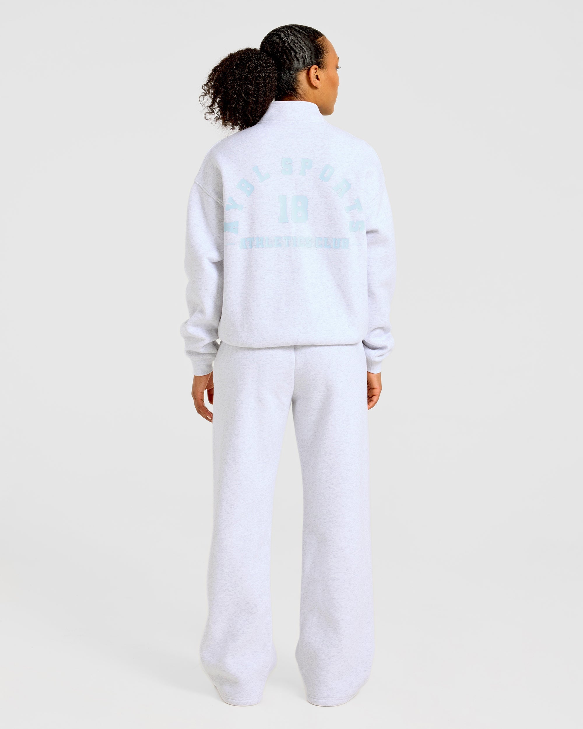 AYBL Sports 18 Oversized Straight Leg Joggers - Heather Grau