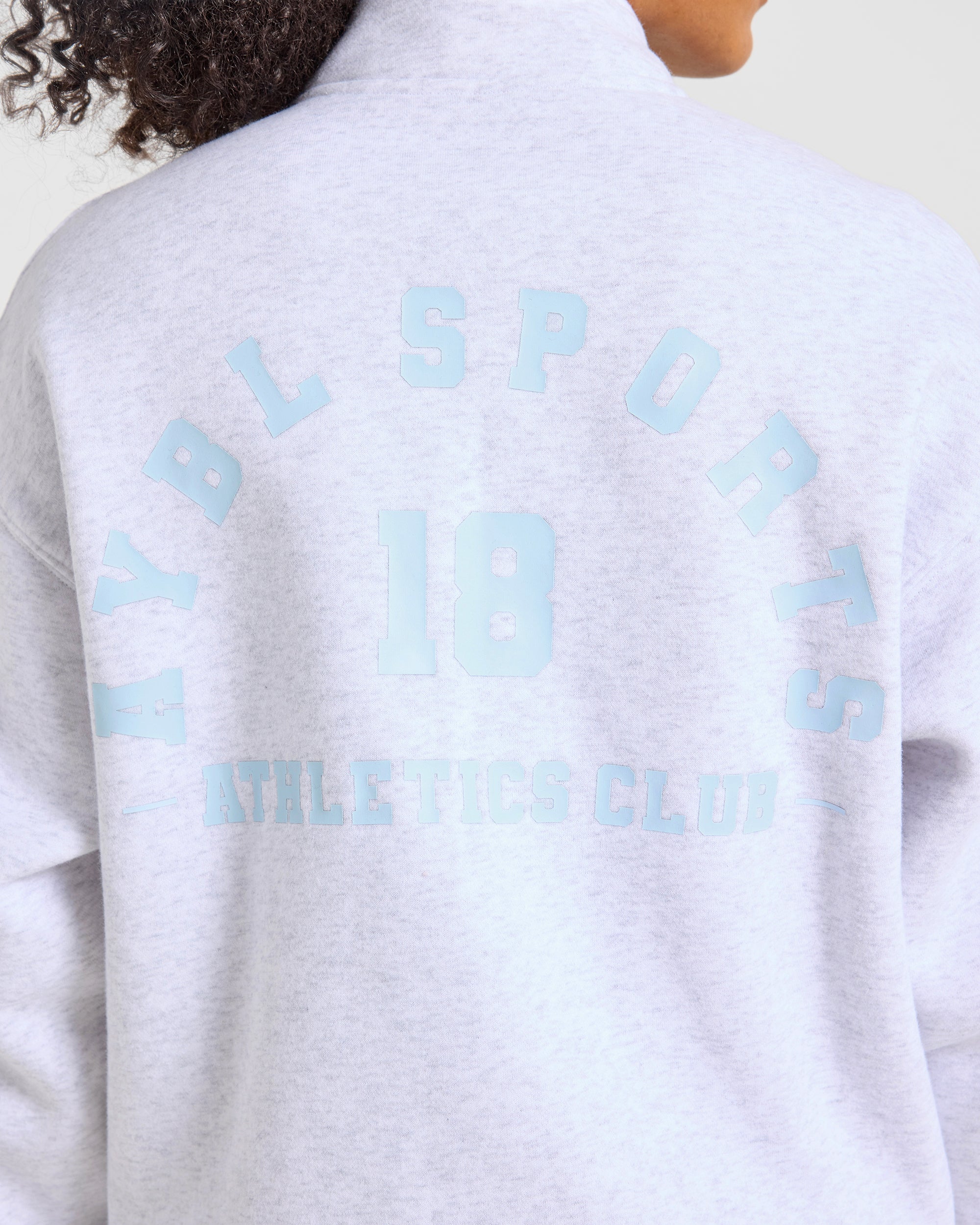 AYBL Sports 18 Oversized 1/4 Zip Pullover - Heather Grau