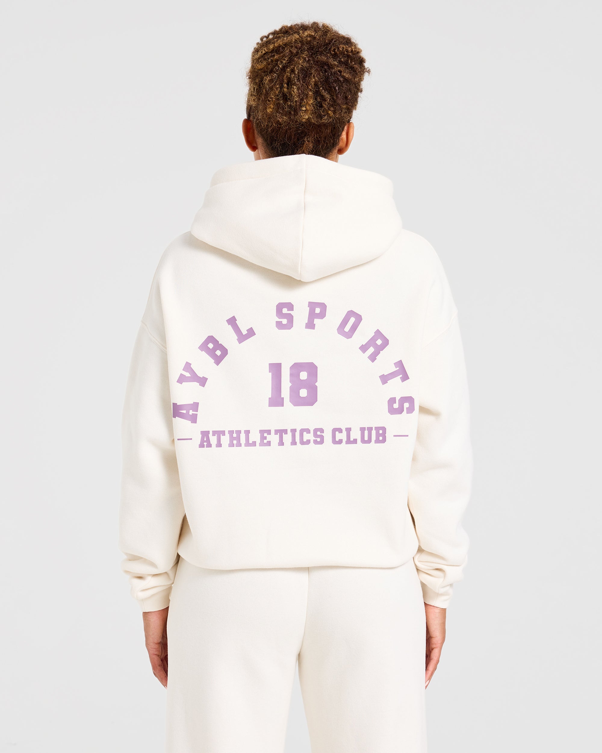 AYBL Sports 18 Oversized Hoodie - Off Weiß