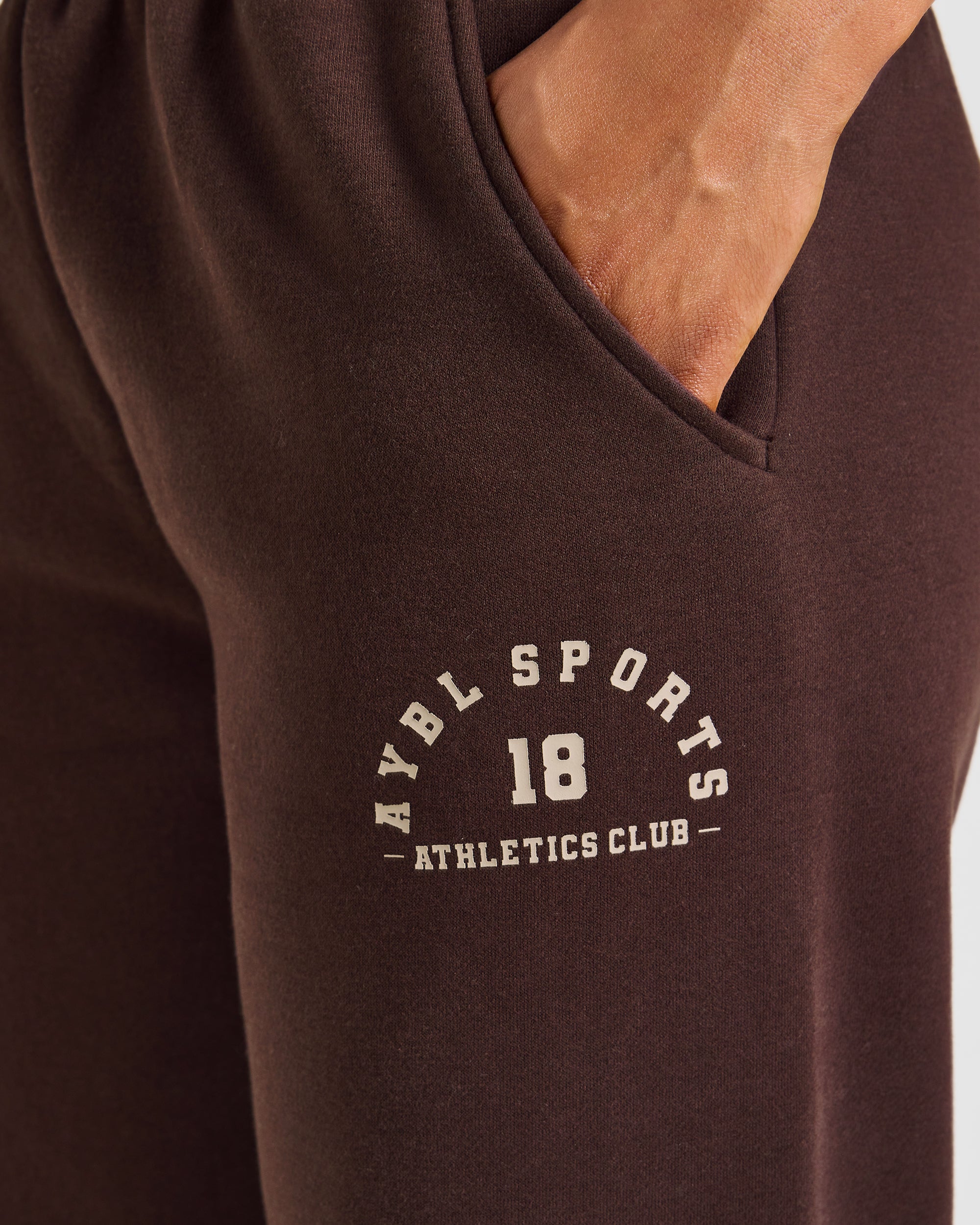 AYBL Sports 18 Oversized Straight Leg Joggers - Cocoa Braun