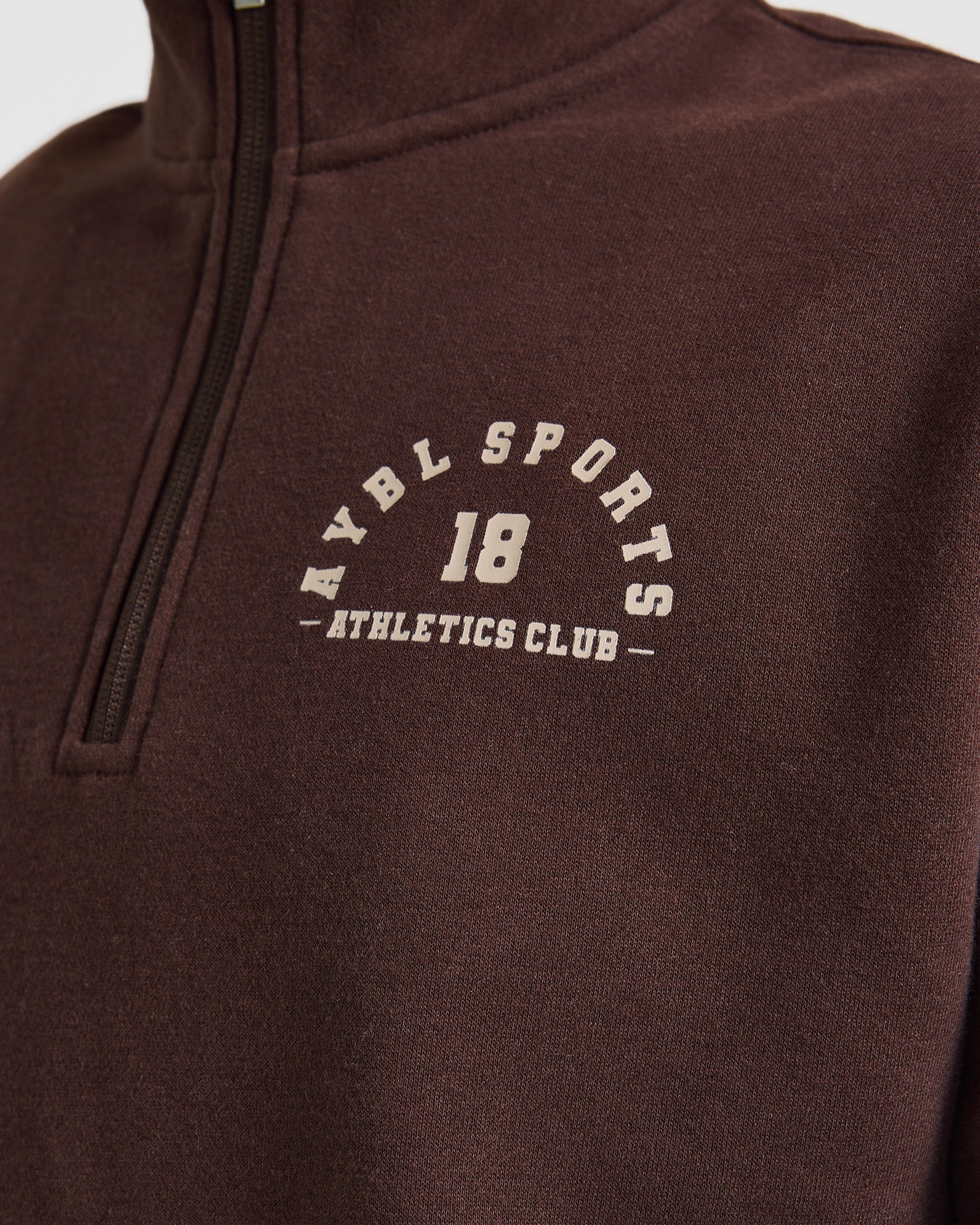 AYBL Sports 18 Oversized 1/4 Zip Pullover - Cocoa Braun