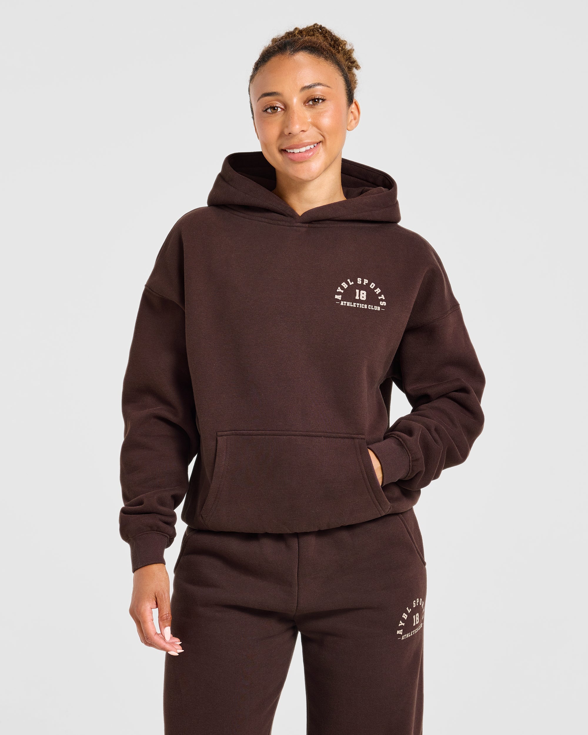 AYBL Sports 18 Oversized Hoodie - Cocoa Braun