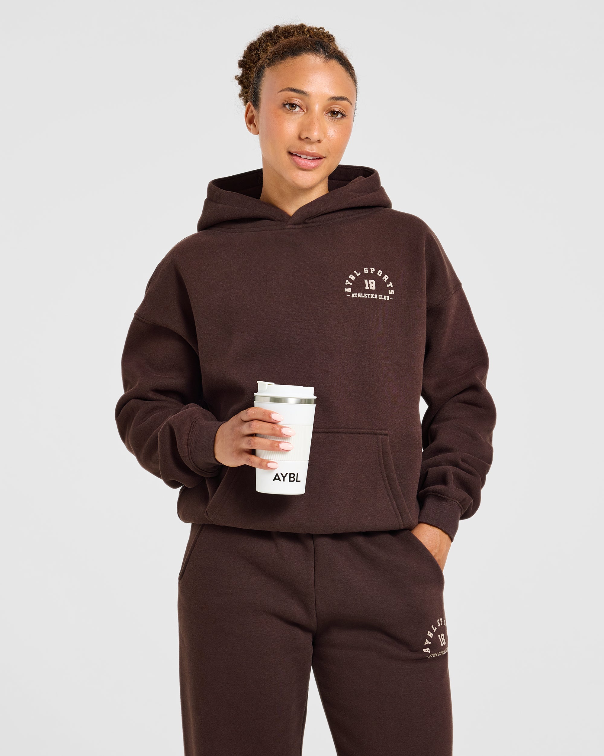 AYBL Sports 18 Oversized Hoodie - Cocoa Braun