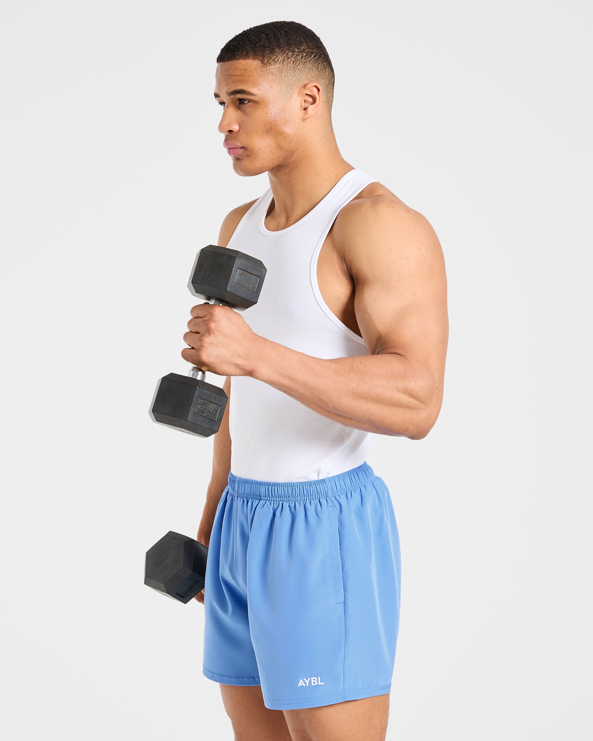 Core 5" Shorts - Muted Blau