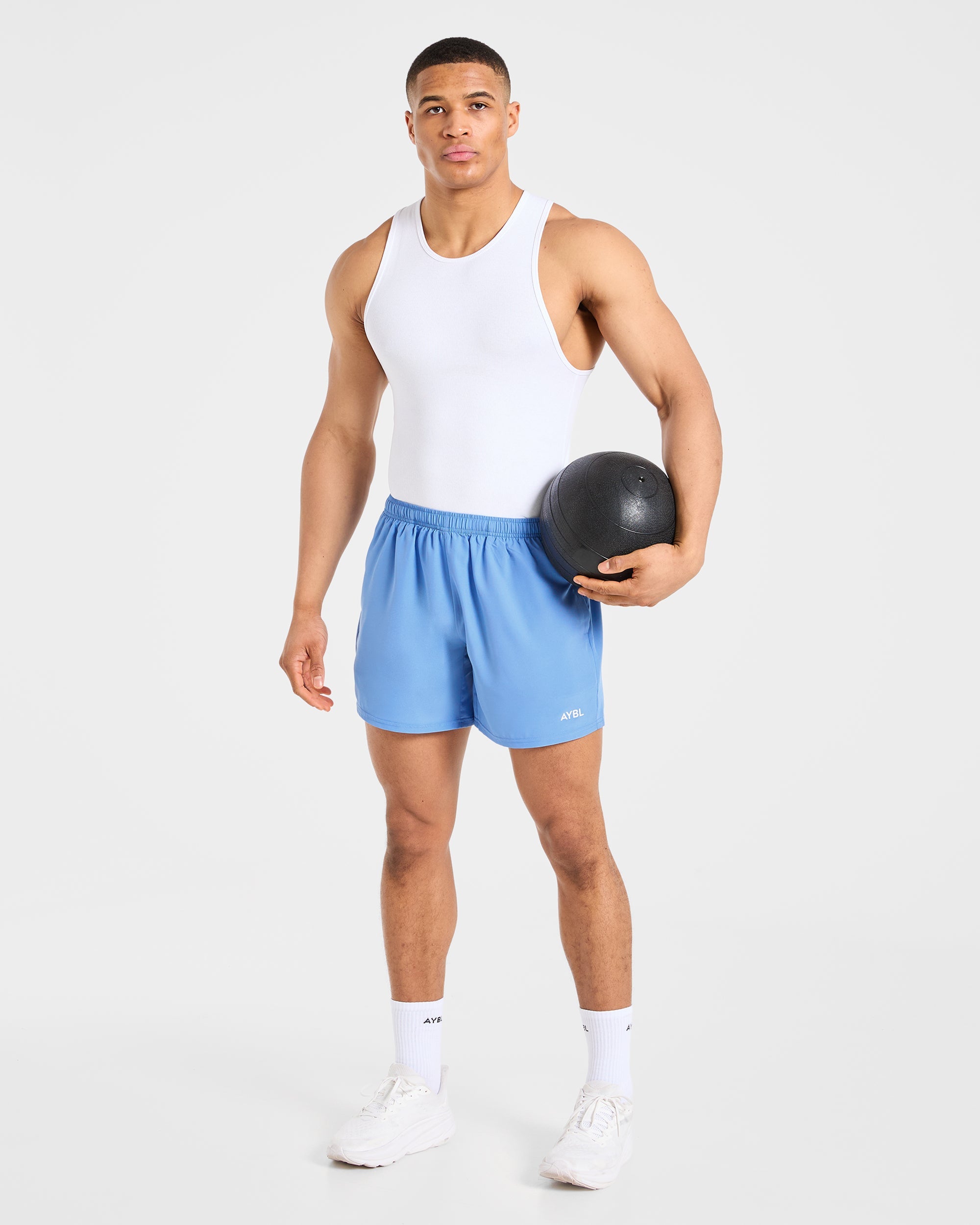 Core 5" Shorts - Muted Blau