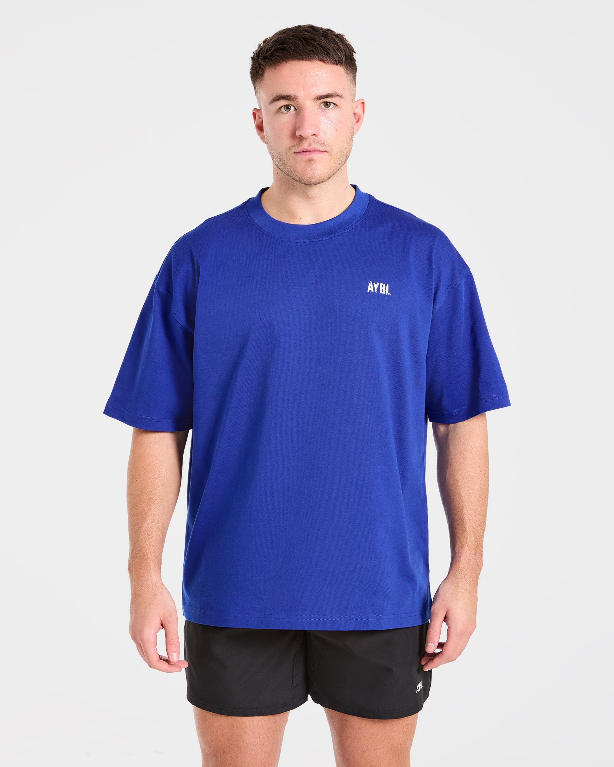 Gym Chalk Oversized T Shirt - Cobalt Blau