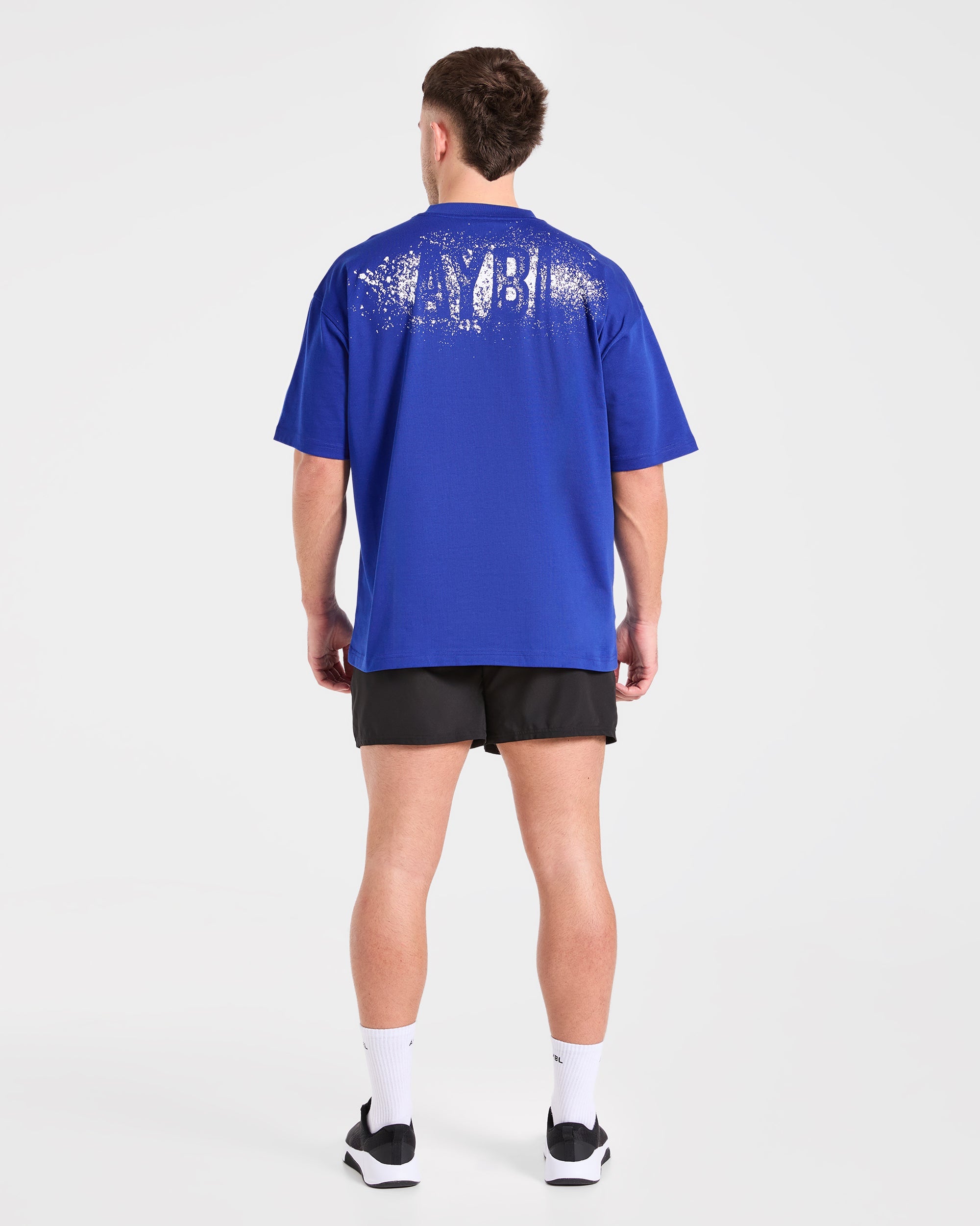 Gym Chalk Oversized T Shirt - Cobalt Blau