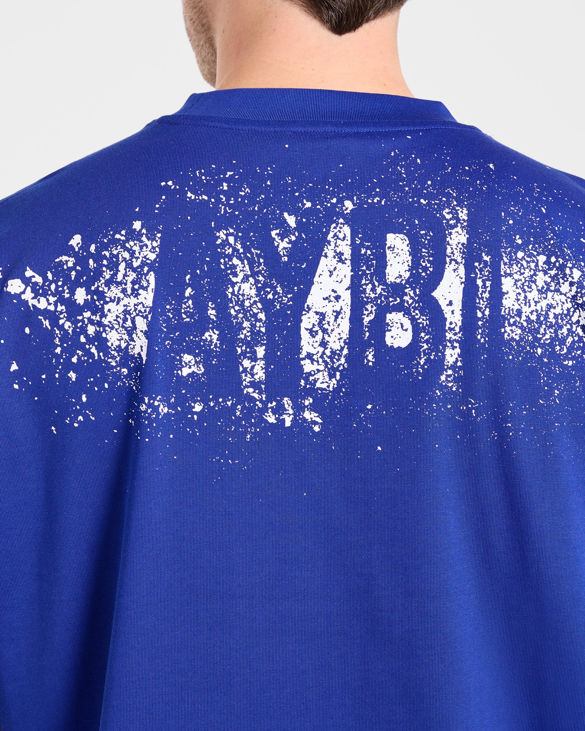 Gym Chalk Oversized T Shirt - Cobalt Blau