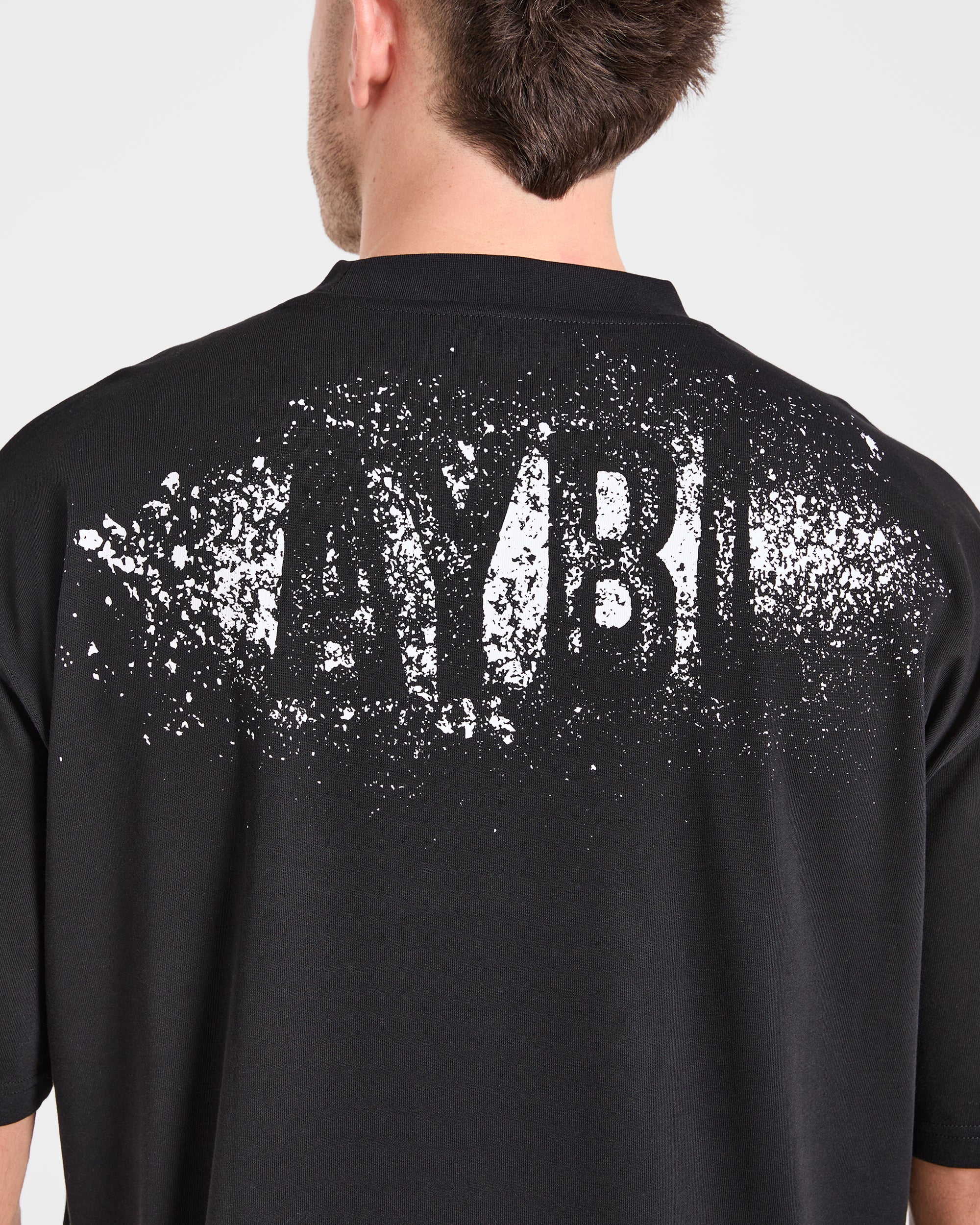 Gym Chalk Oversized T Shirt - Schwarz