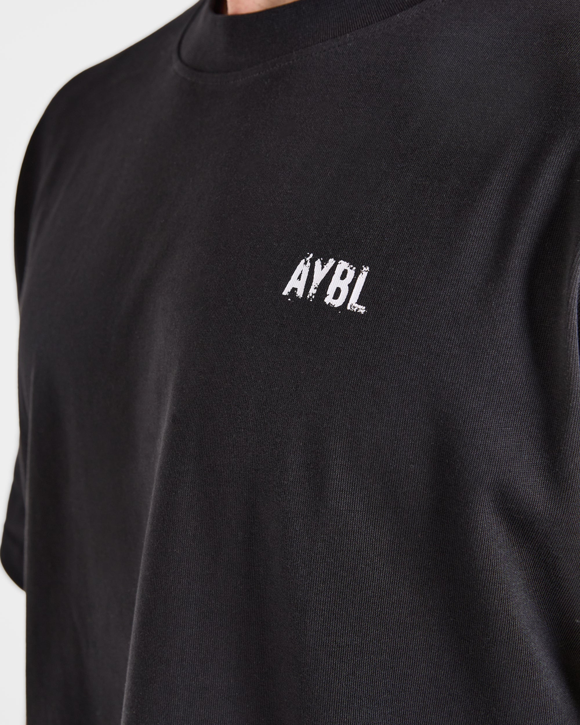 Gym Chalk Oversized T Shirt - Schwarz